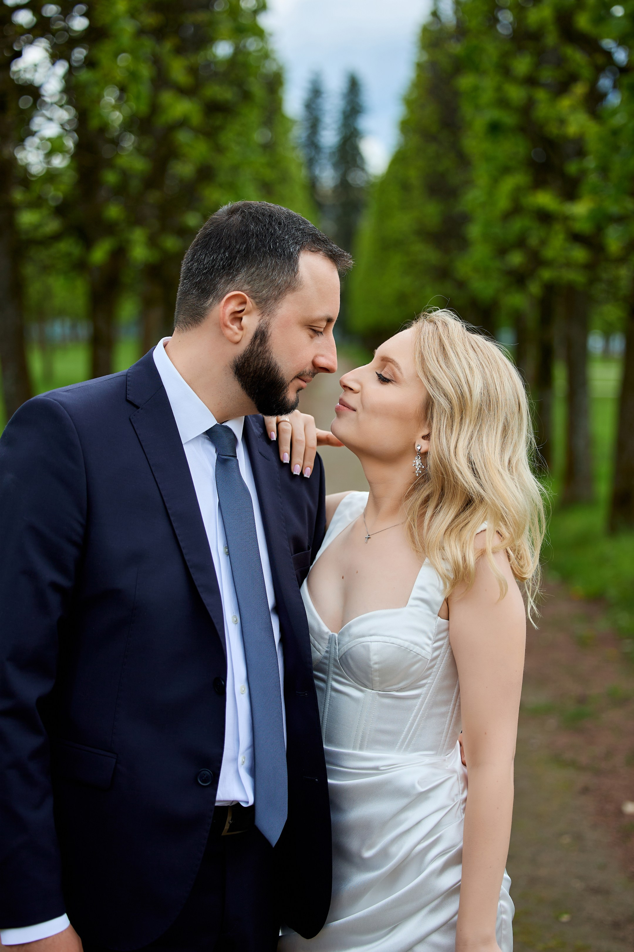 Свадебная фотосессия в Архангельском. Свадебный фотограф Сергей Колбинский