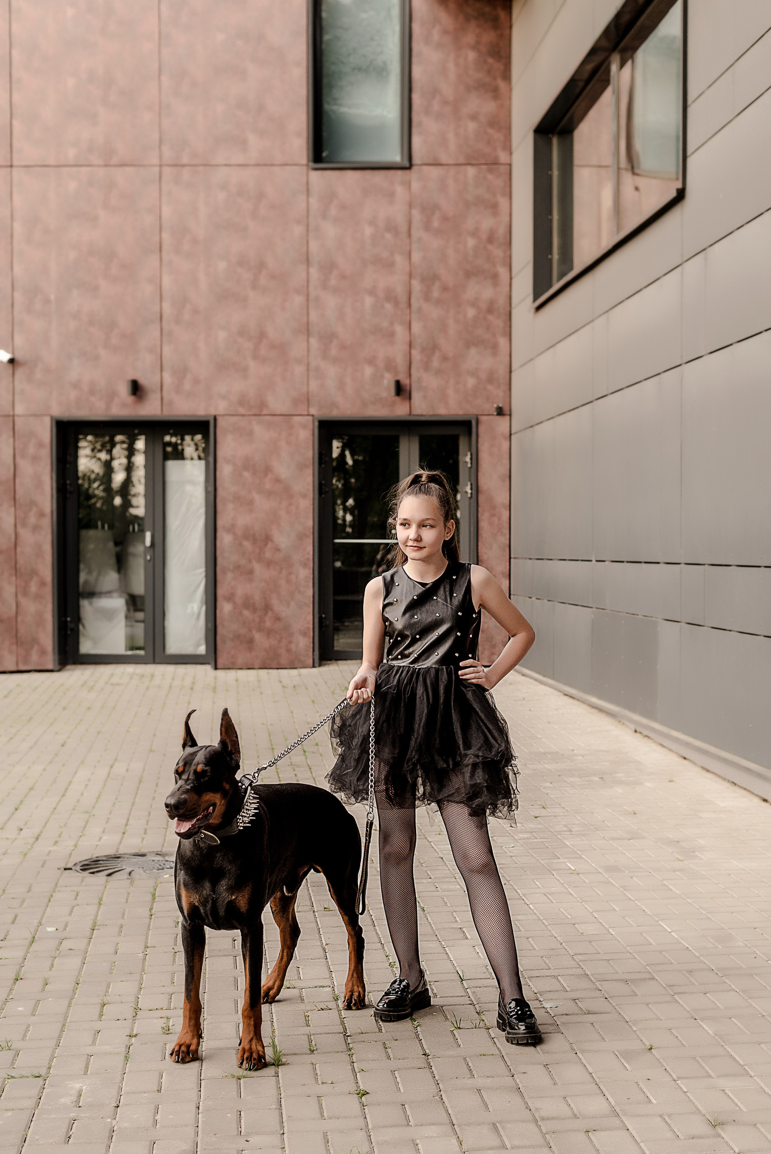 Фотосессия с доберманом в Калуге. Фотограф в Калуге Марина Афанасьева