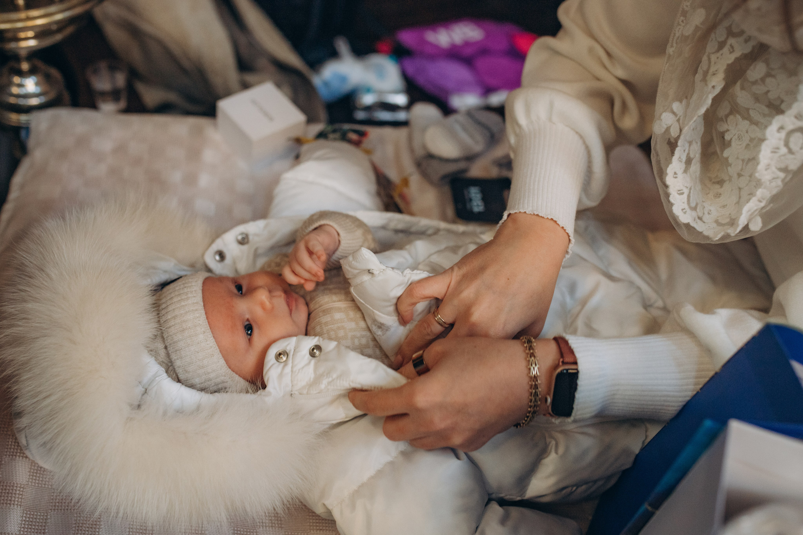 Крещение Михаил. Семейный и домашний фотограф в Москве и МО Королева Валерия