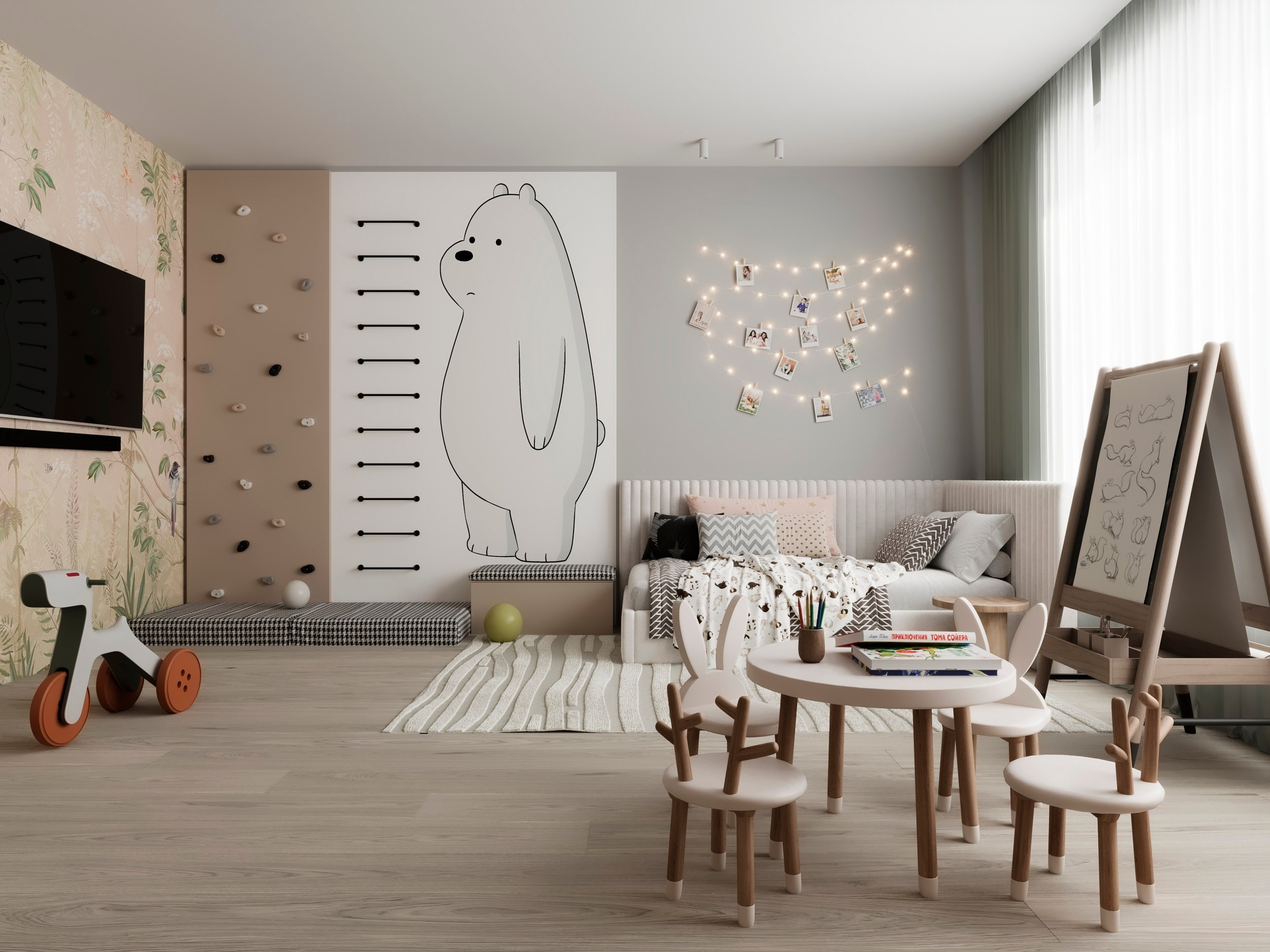 Детская комната девочки. 3D визуализатор