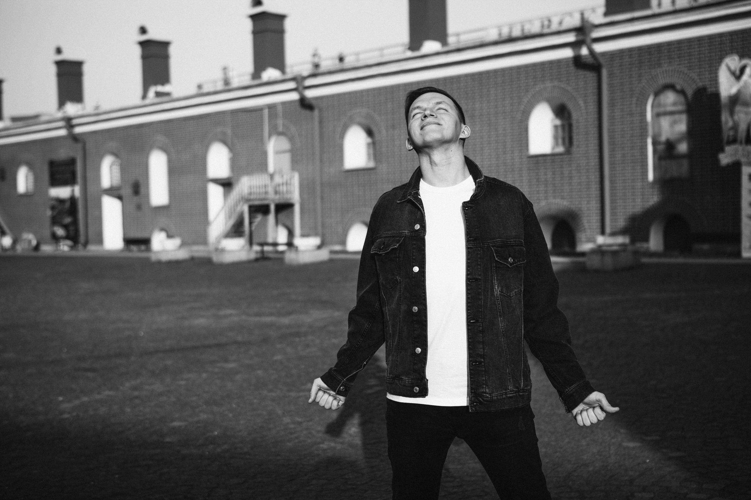 Мужская фотосессия на улице СПб