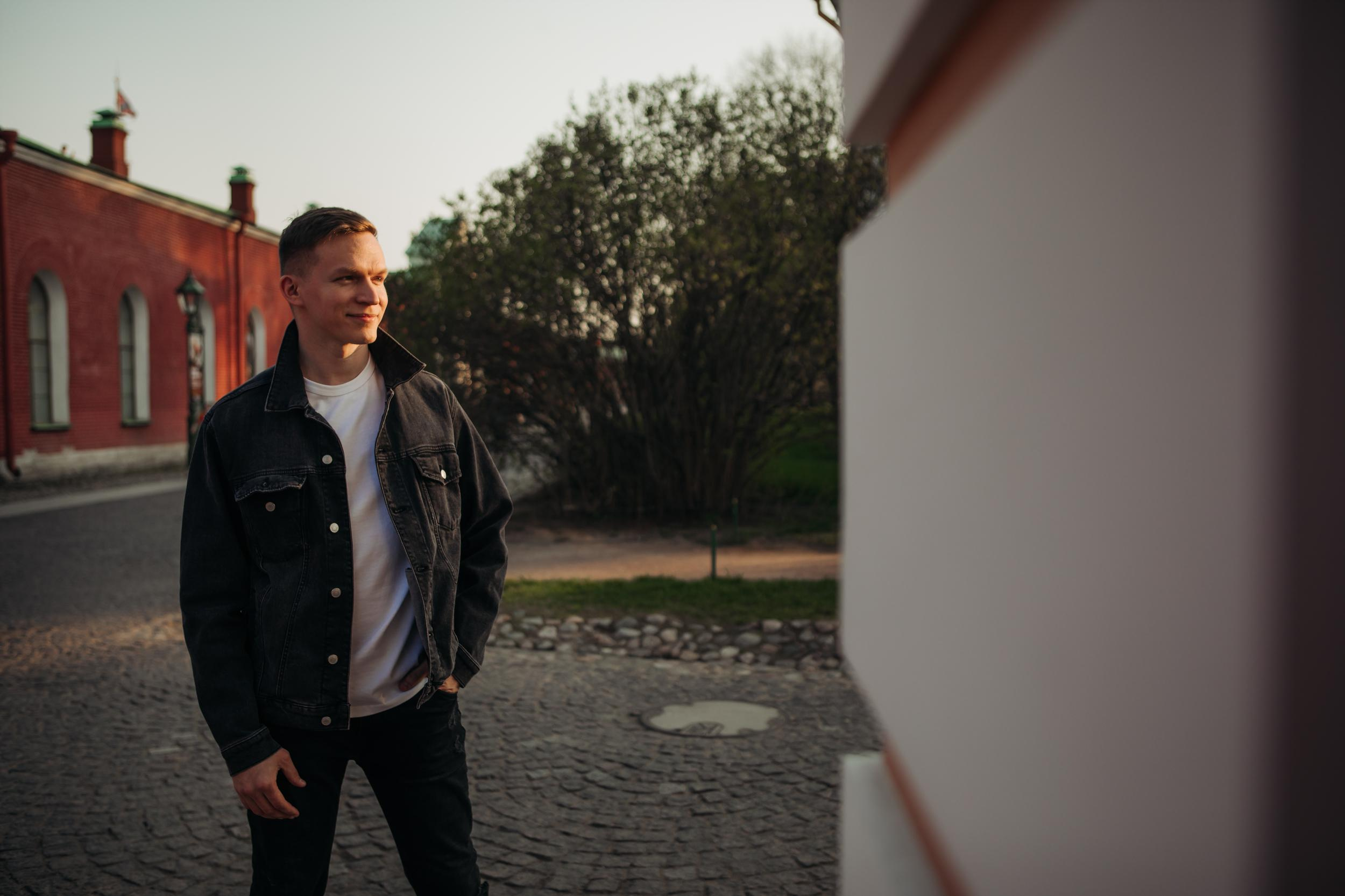 Мужская фотосессия на улице СПб