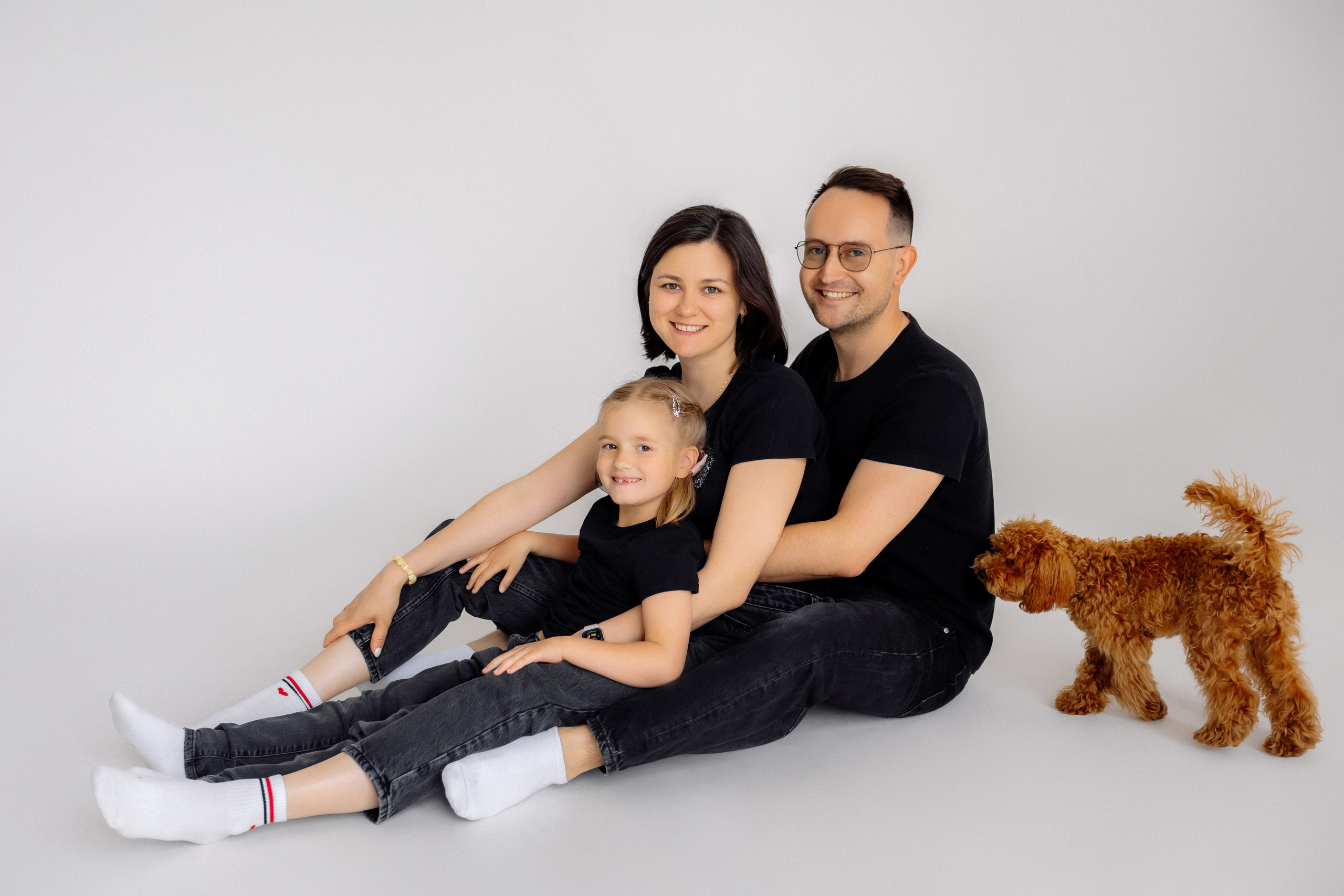 Семейная фотосессия с собачкой. Зотова Алена — семейный и женский фотограф в Зеленограде