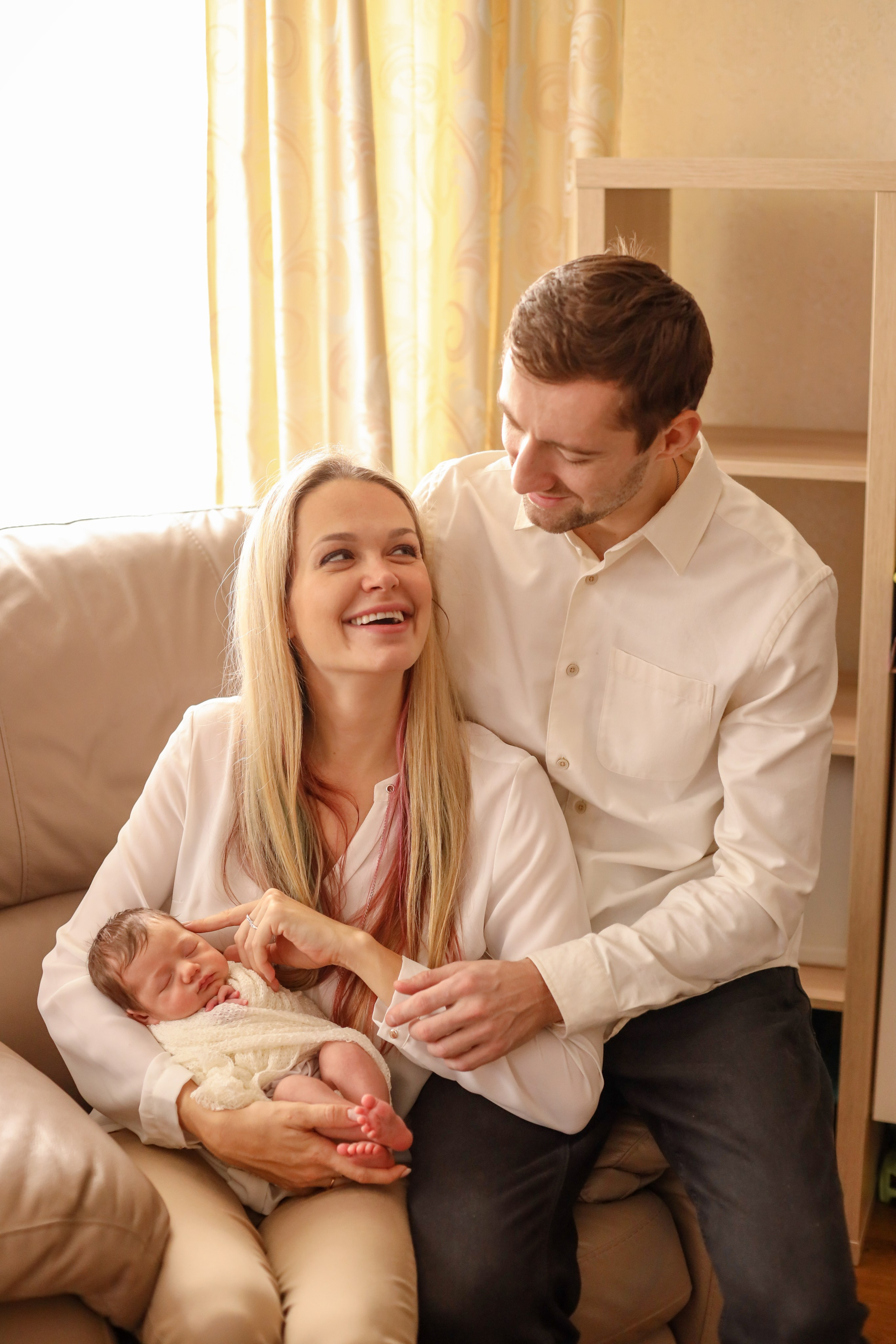 Семья Алины. Семейный фотограф и фотограф новорожденных в Санкт-Петербурге Алина Фе
