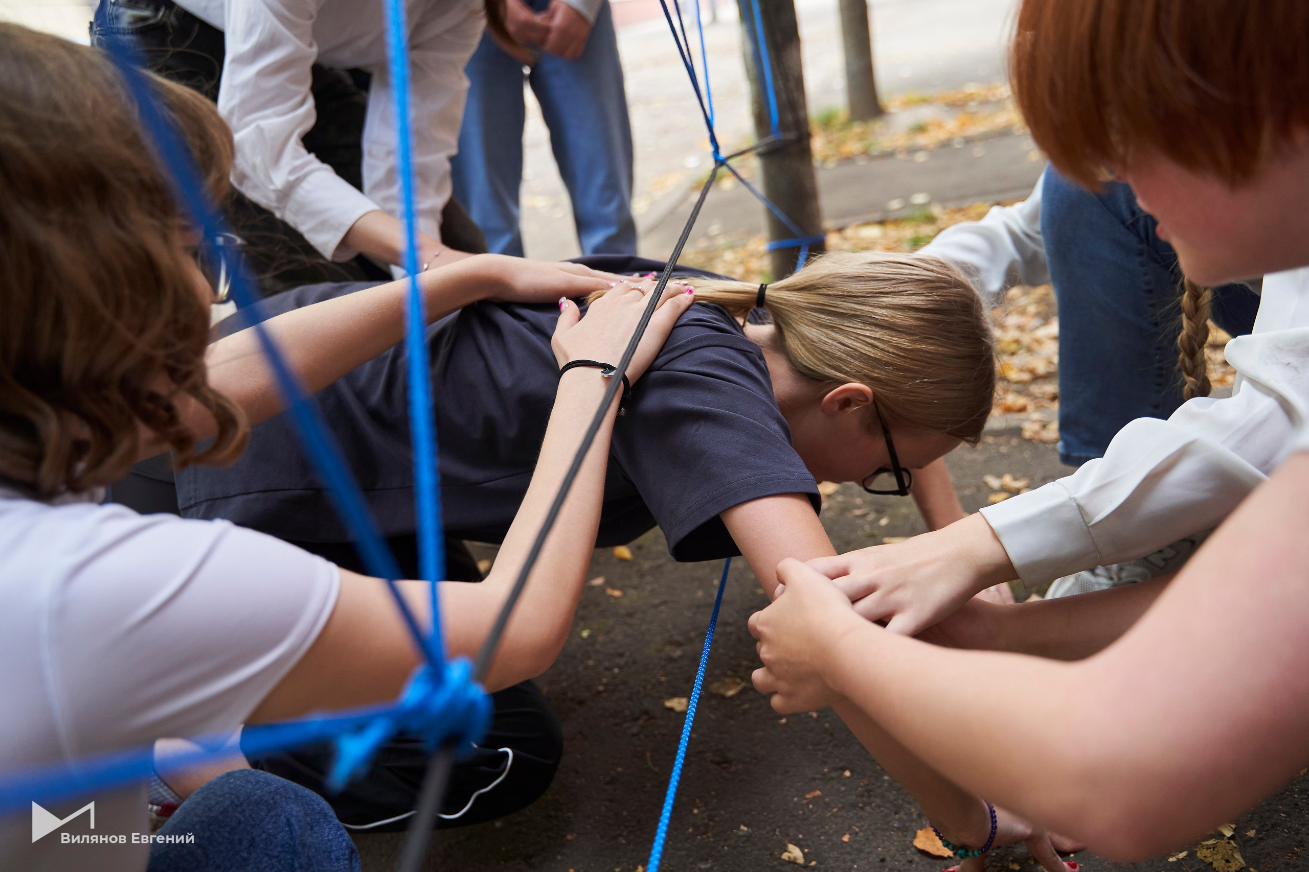 Мероприятие «Веревка» для первокурсников ННГАСУ. Репортажный фотограф Вилянов Евгений. Нижний Новгород