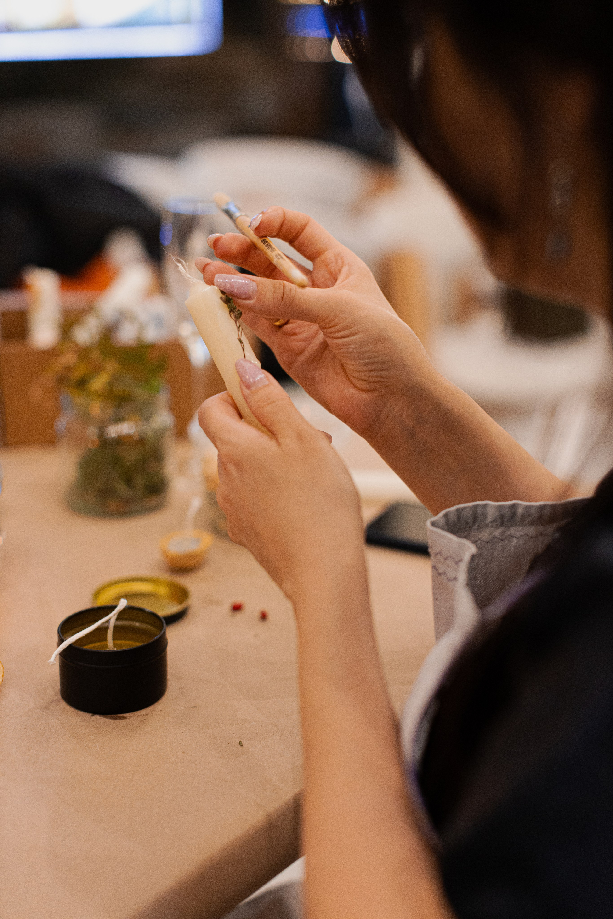 Мк свечи и венок (новогодний корпоратив). Анастасия Ракчеева Художник