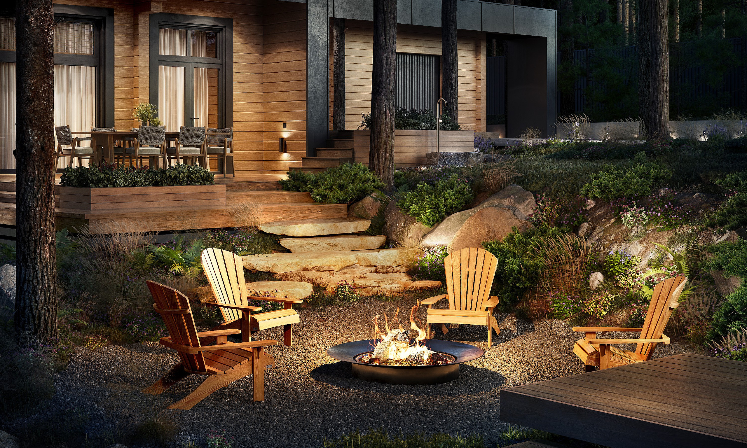 3D визуализация дома в с. Тимирязевское Томской области. 3D визуализация/ Юлия Будник