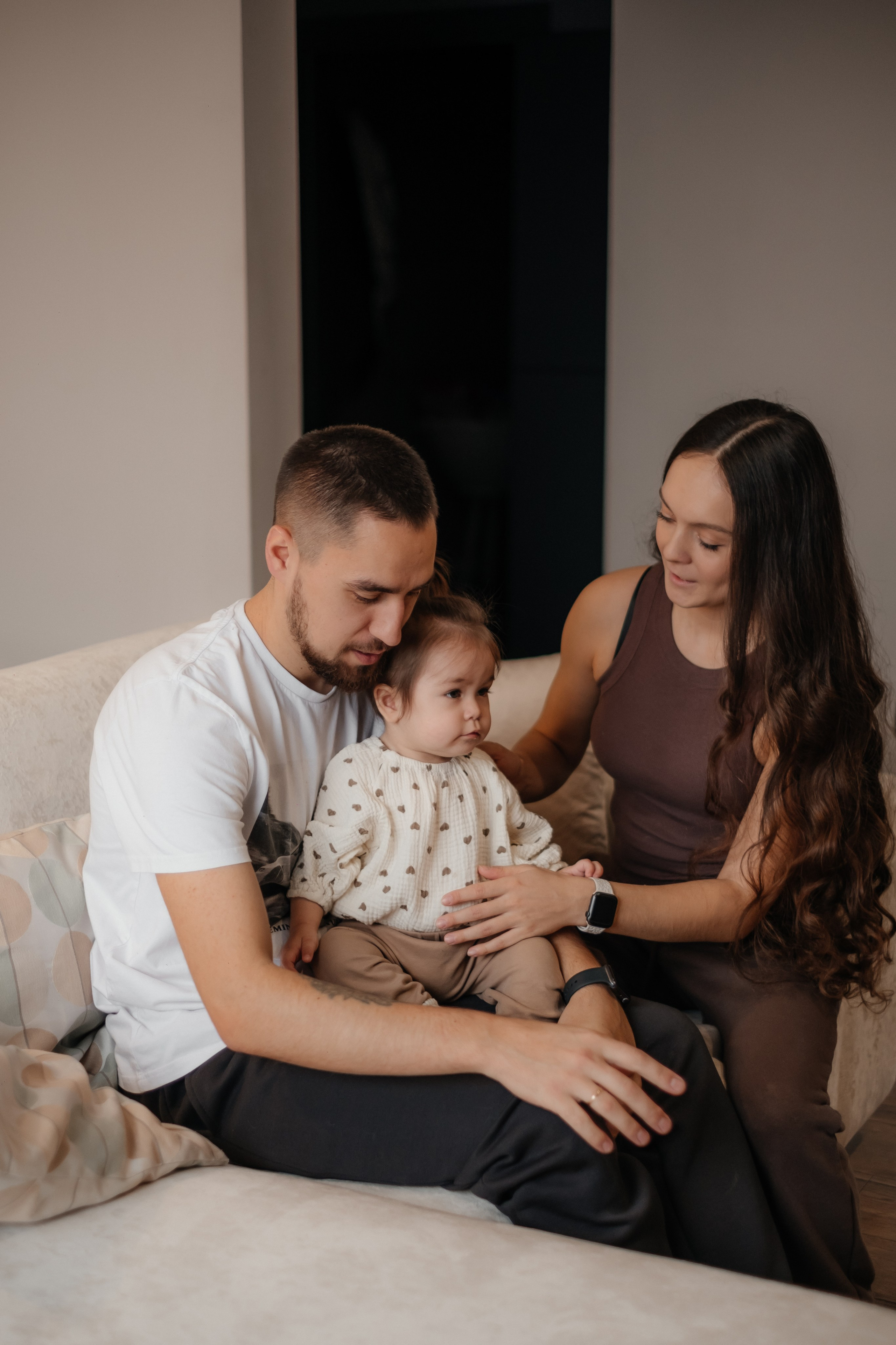 Катя, Саша и Еся | домашняя съемка. Фотограф в Новосибирске Диана Ильиных