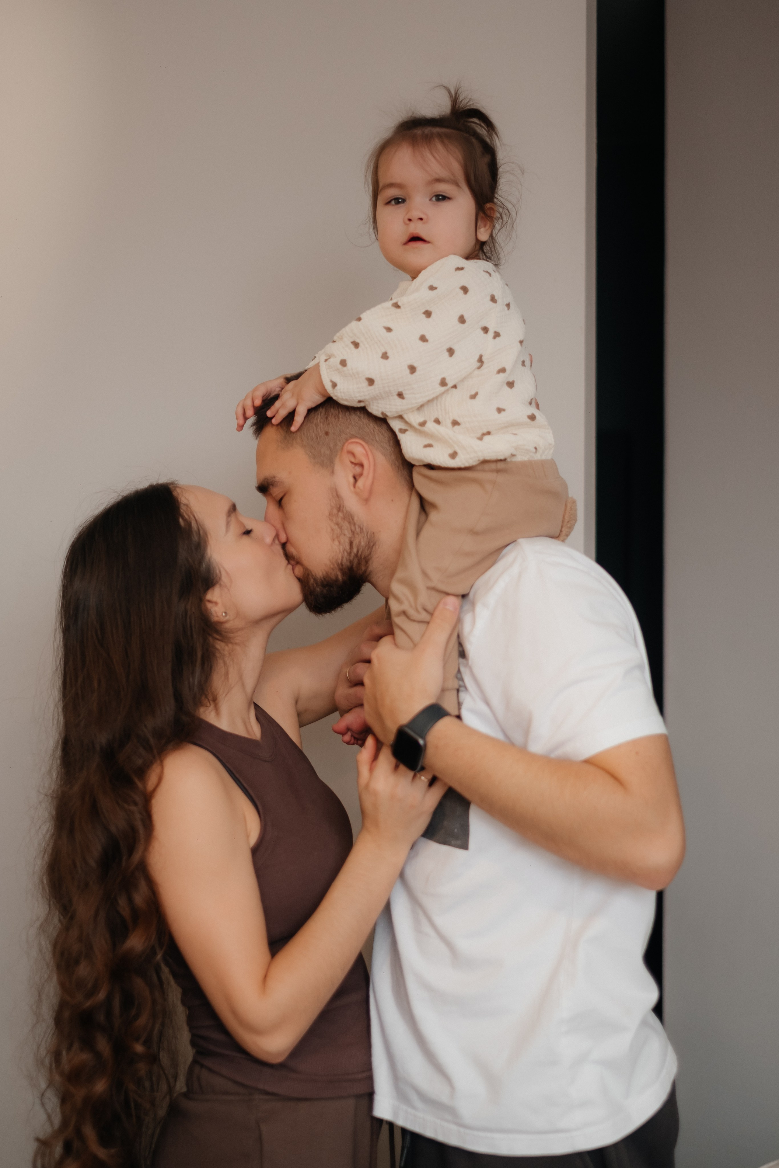 Катя, Саша и Еся | домашняя съемка. Фотограф в Новосибирске Диана Ильиных