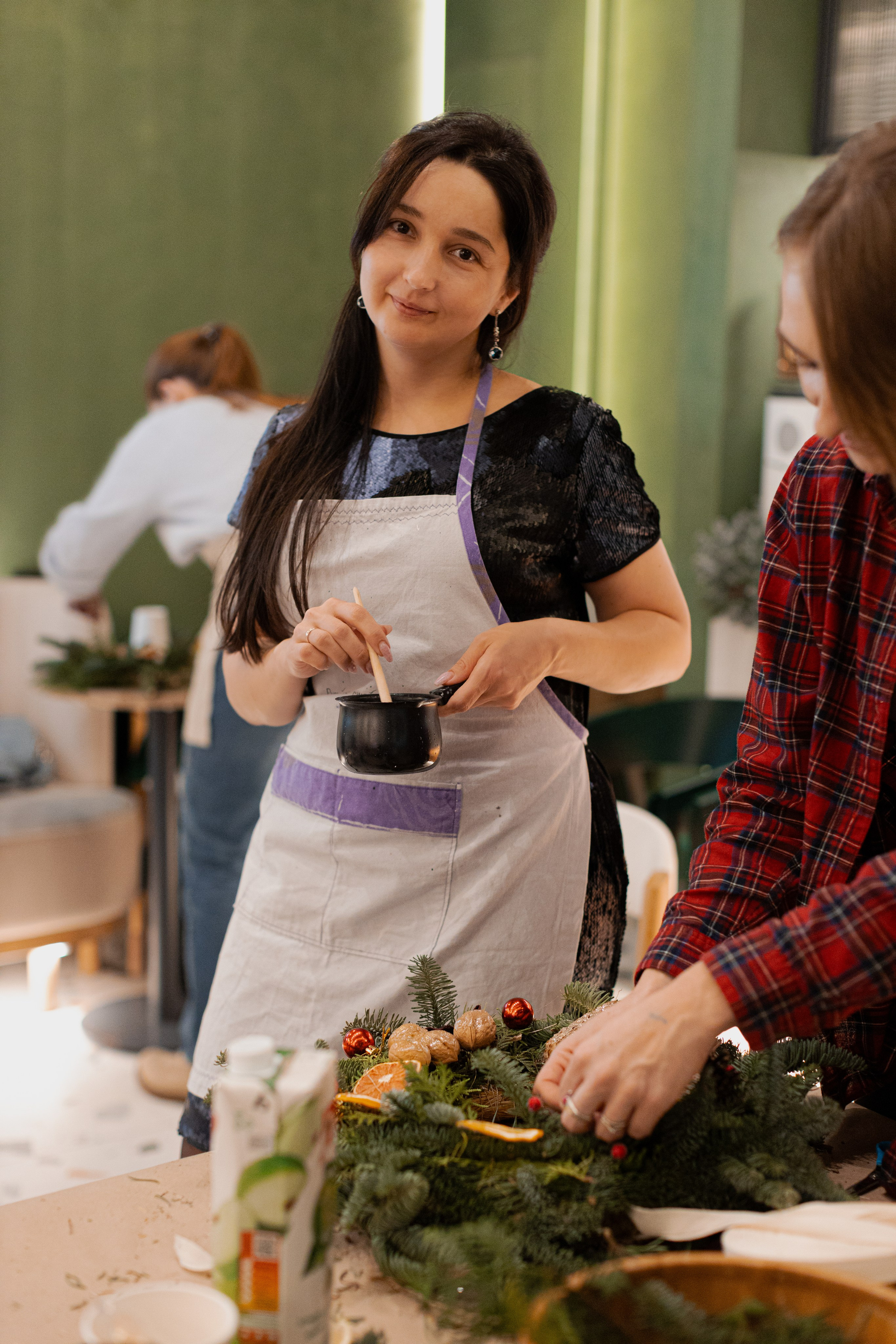 Мк свечи и венок (новогодний корпоратив). Анастасия Ракчеева Художник
