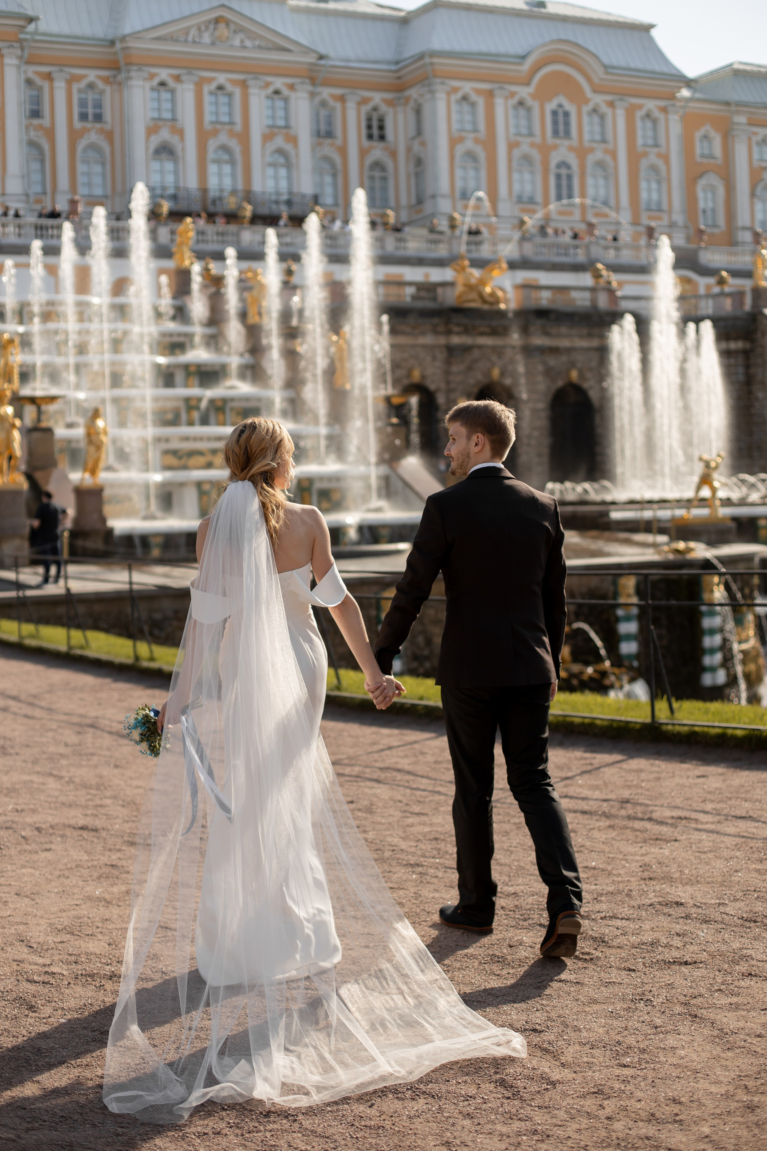 Петергоф / ЗАГС + прогулка. Свадебный и семейный фотограф в Москве Диана Левченко