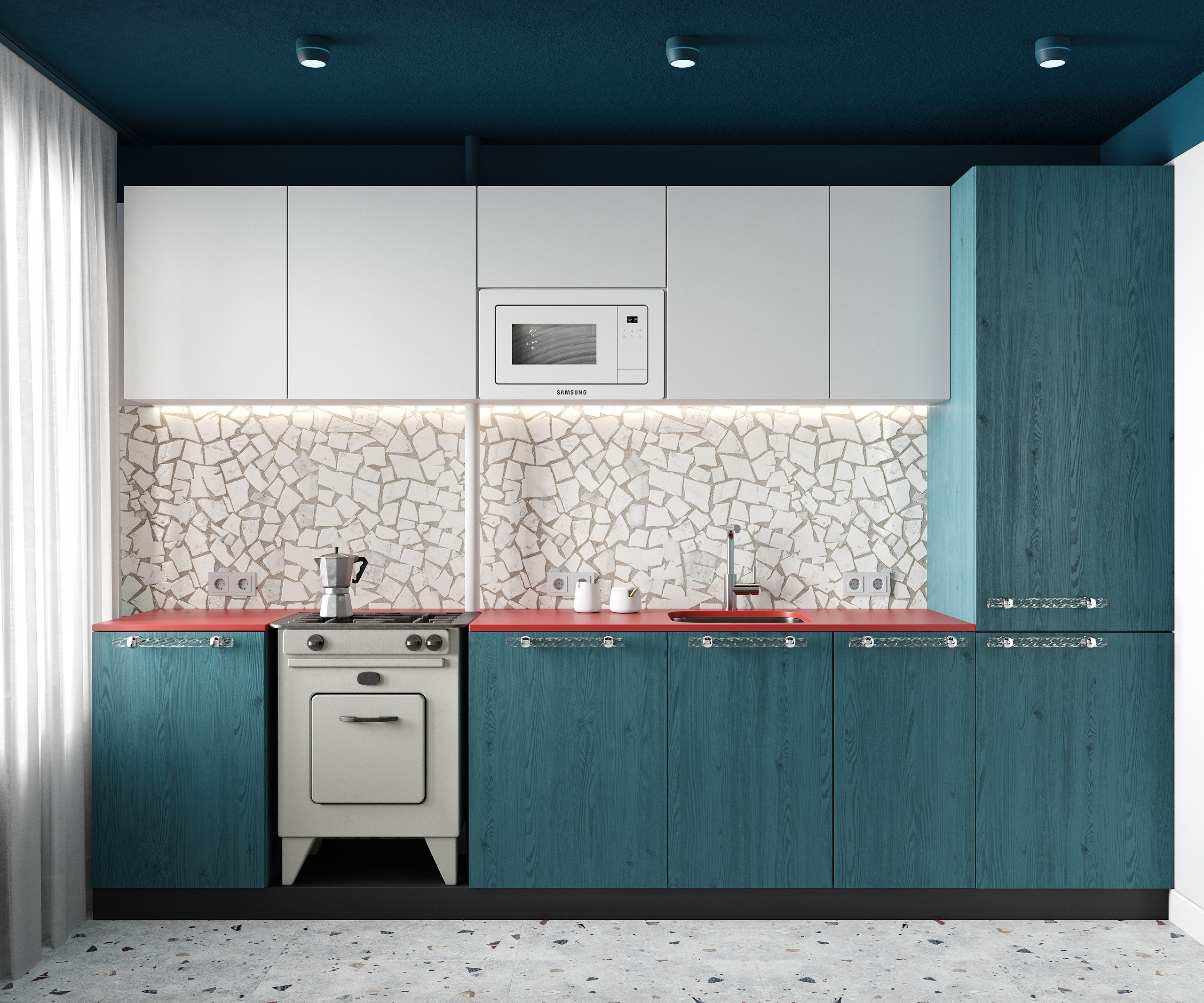 Квартира с морской тематикой | Дизайн Yuliya Shpeter. 3D визуализация интерьеров | avocado.render