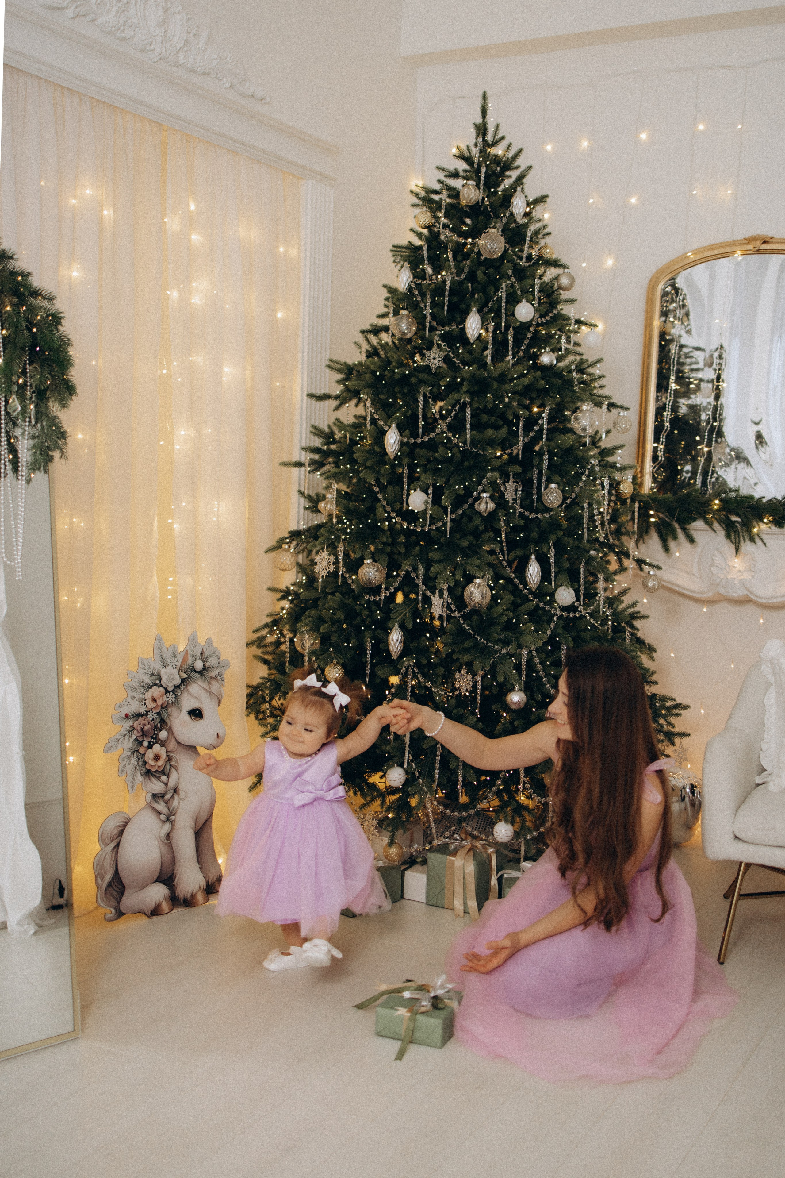 Новый год маленькой Анечки. Семейный фотограф в Москве Анастасия Шалда