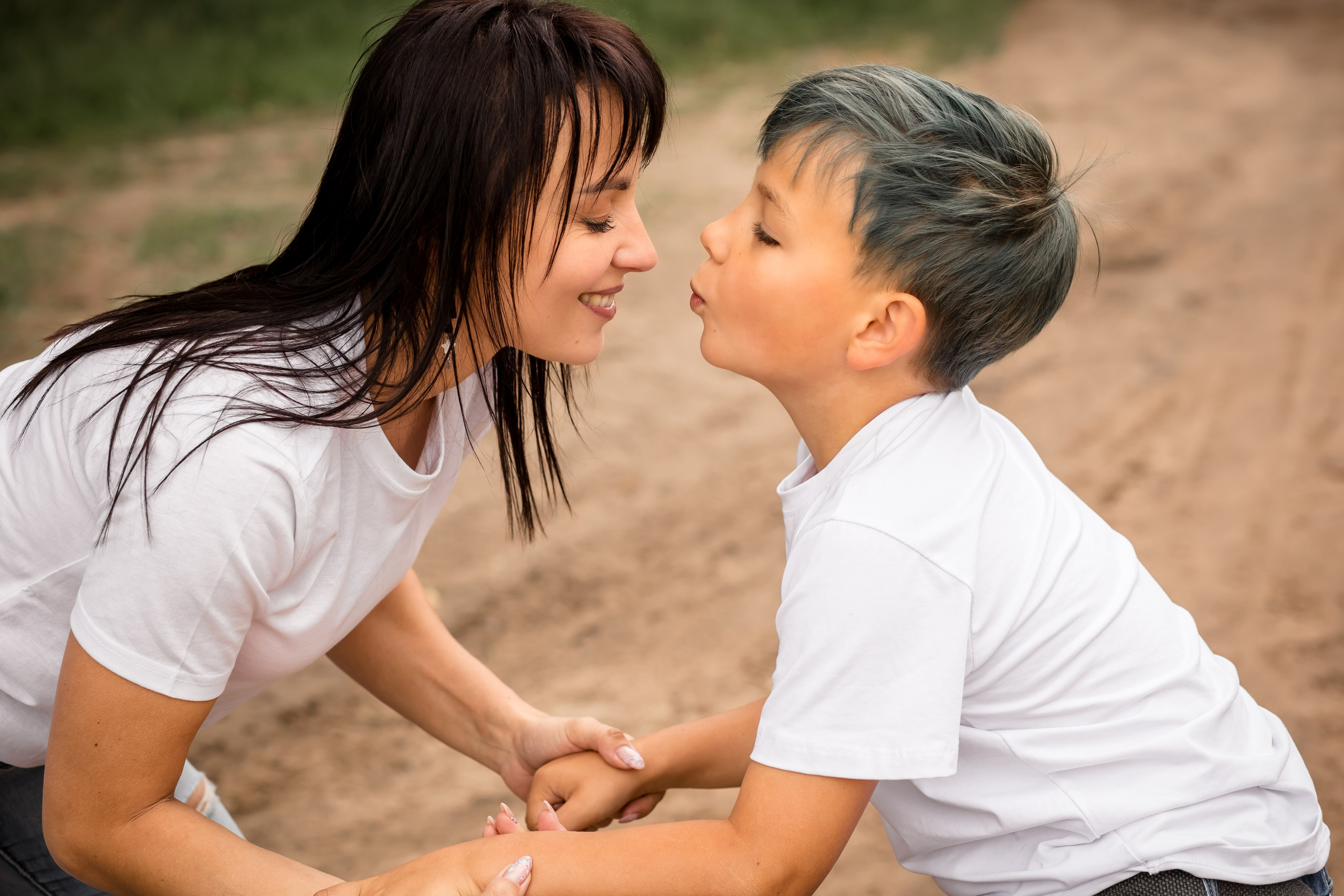 Катя с детками