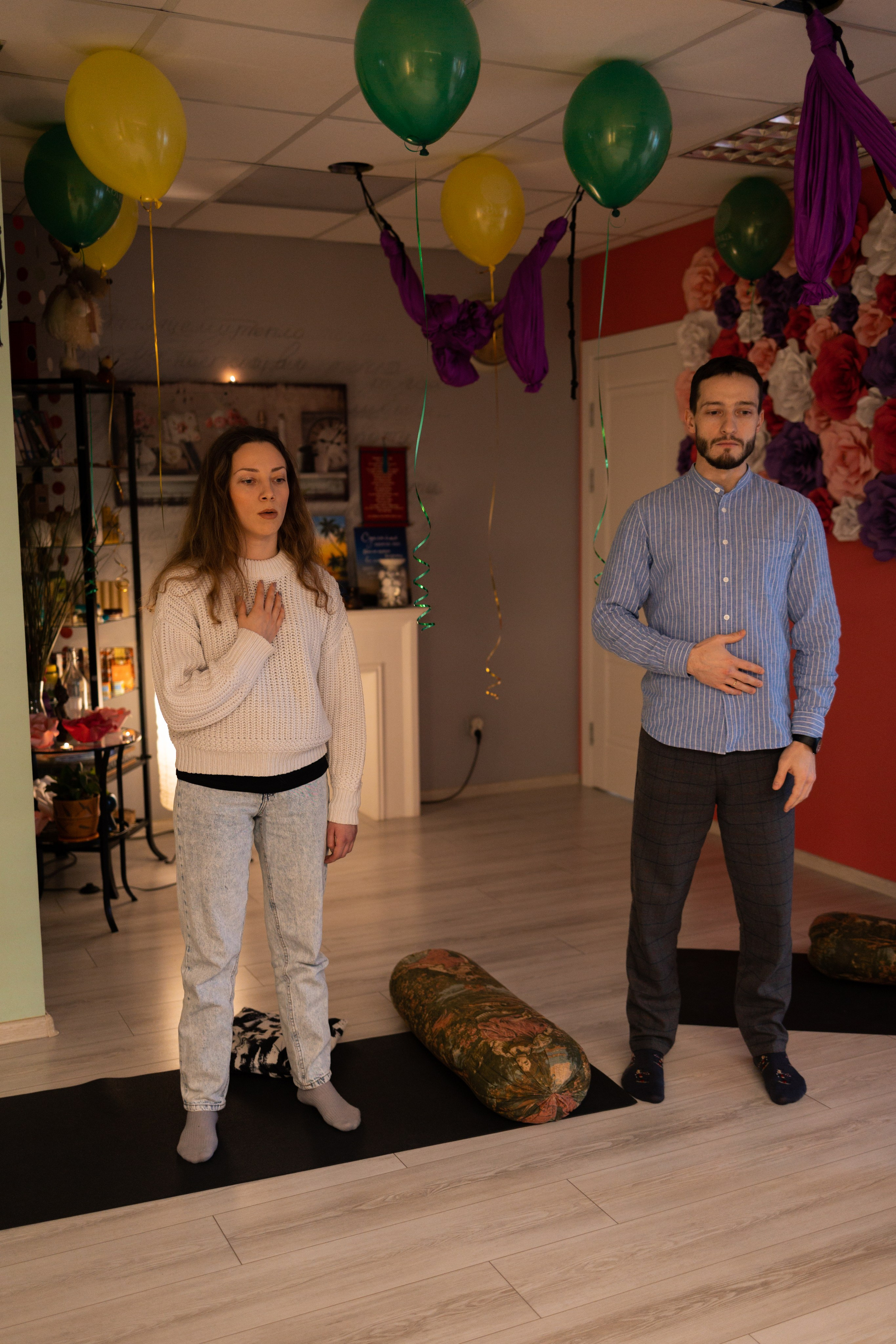 Мастер-класс в йога студии. Портретный фотограф в Санкт-Петербурге