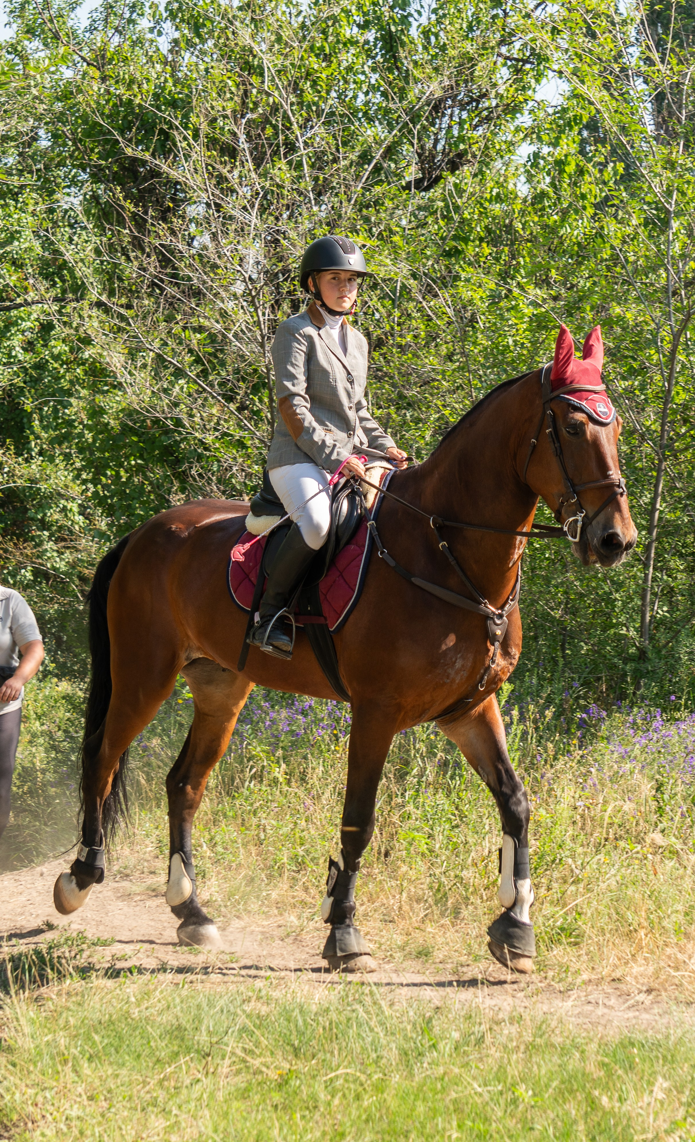 Жокей на лошади на иподроме Луганска, соревнование по конкуру Луганск, конный спорт, форма жокея, культурная жизнь Луганска, спортивное мероприятие