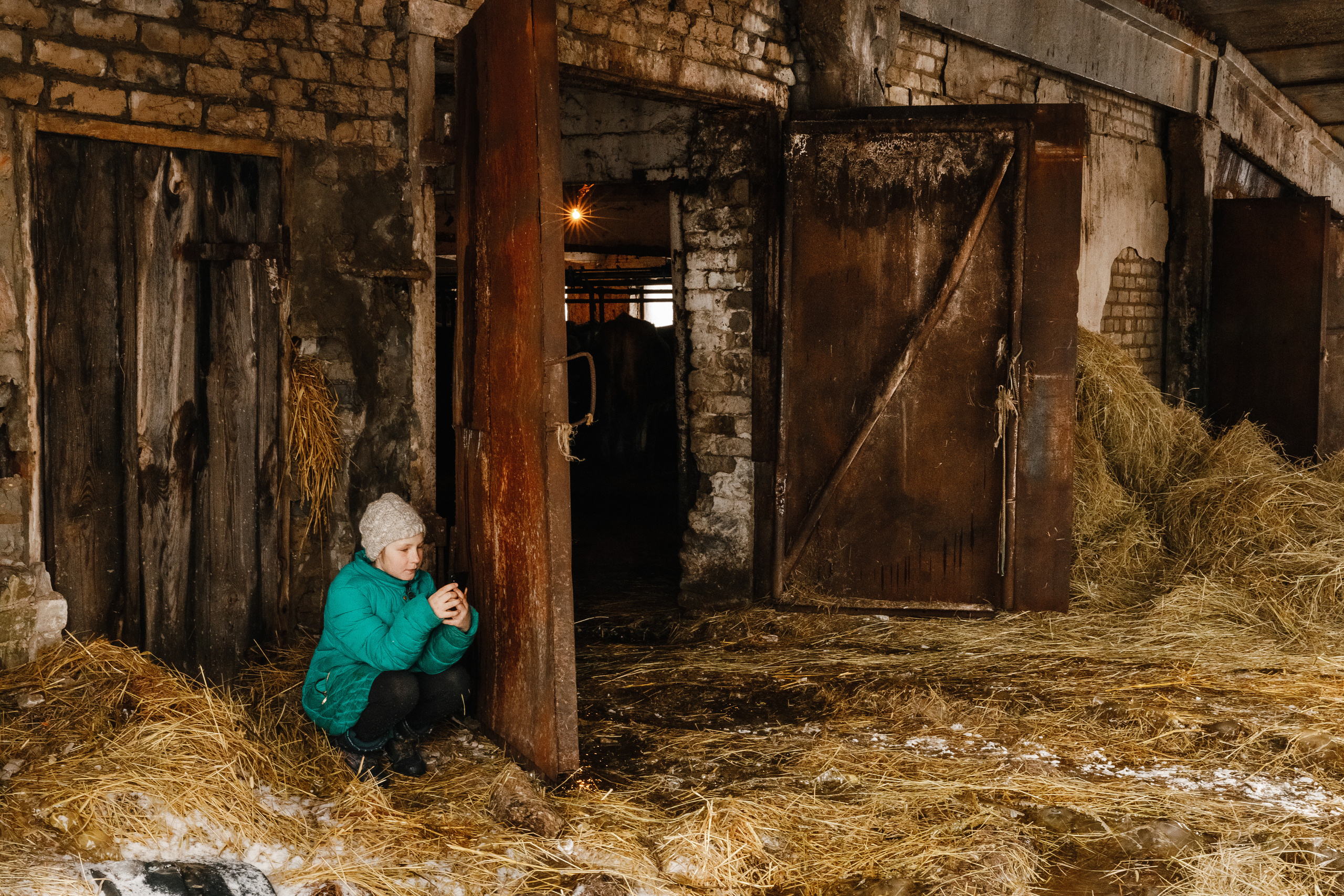 Передовая доярка. Фотограф Виталий Верескун. Козельск-Калуга