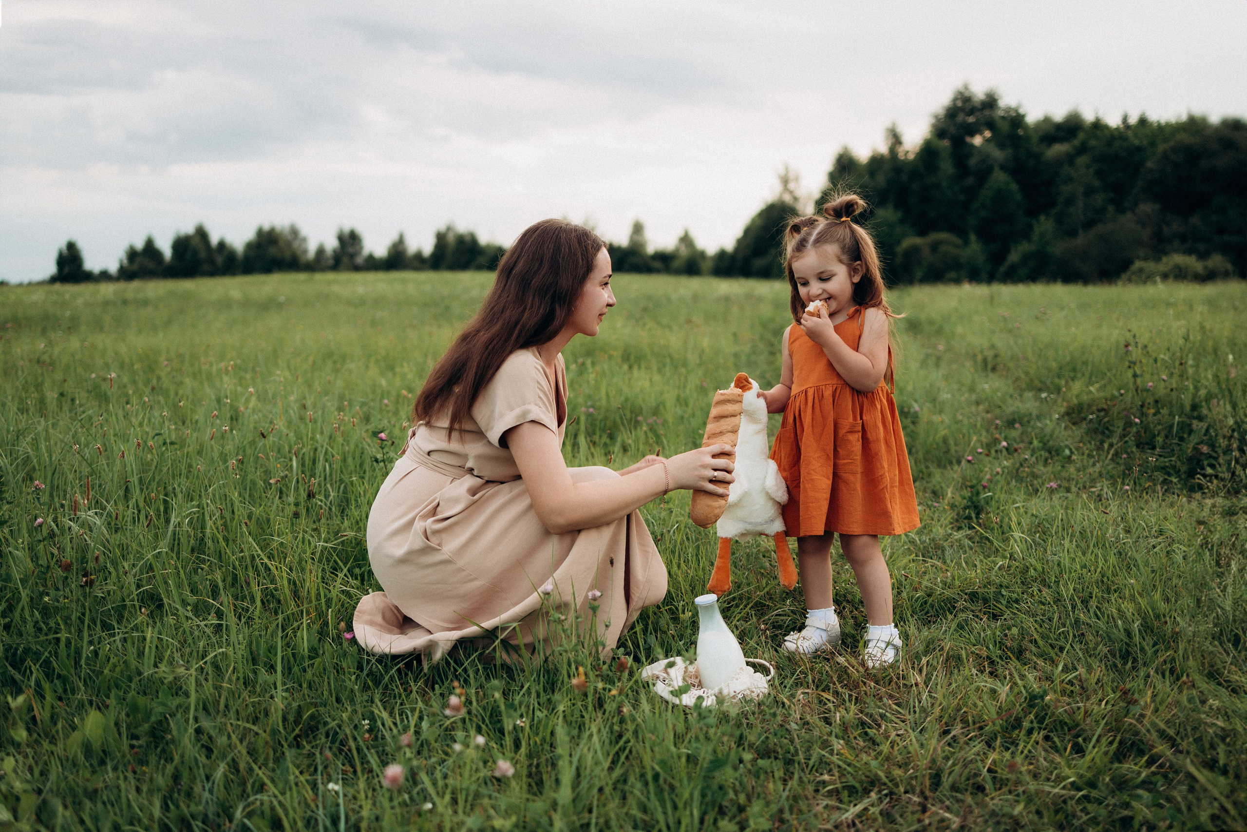 Катя и малышка Аня. Фотограф Елена Рябцева