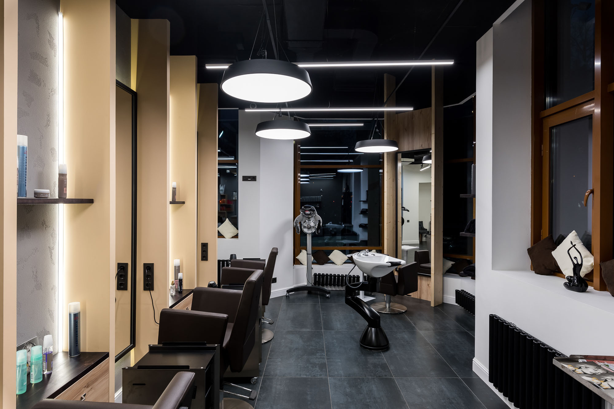 Освещение в салоне красоты. Интерьерный фотограф в Москве Михаил Дереча
