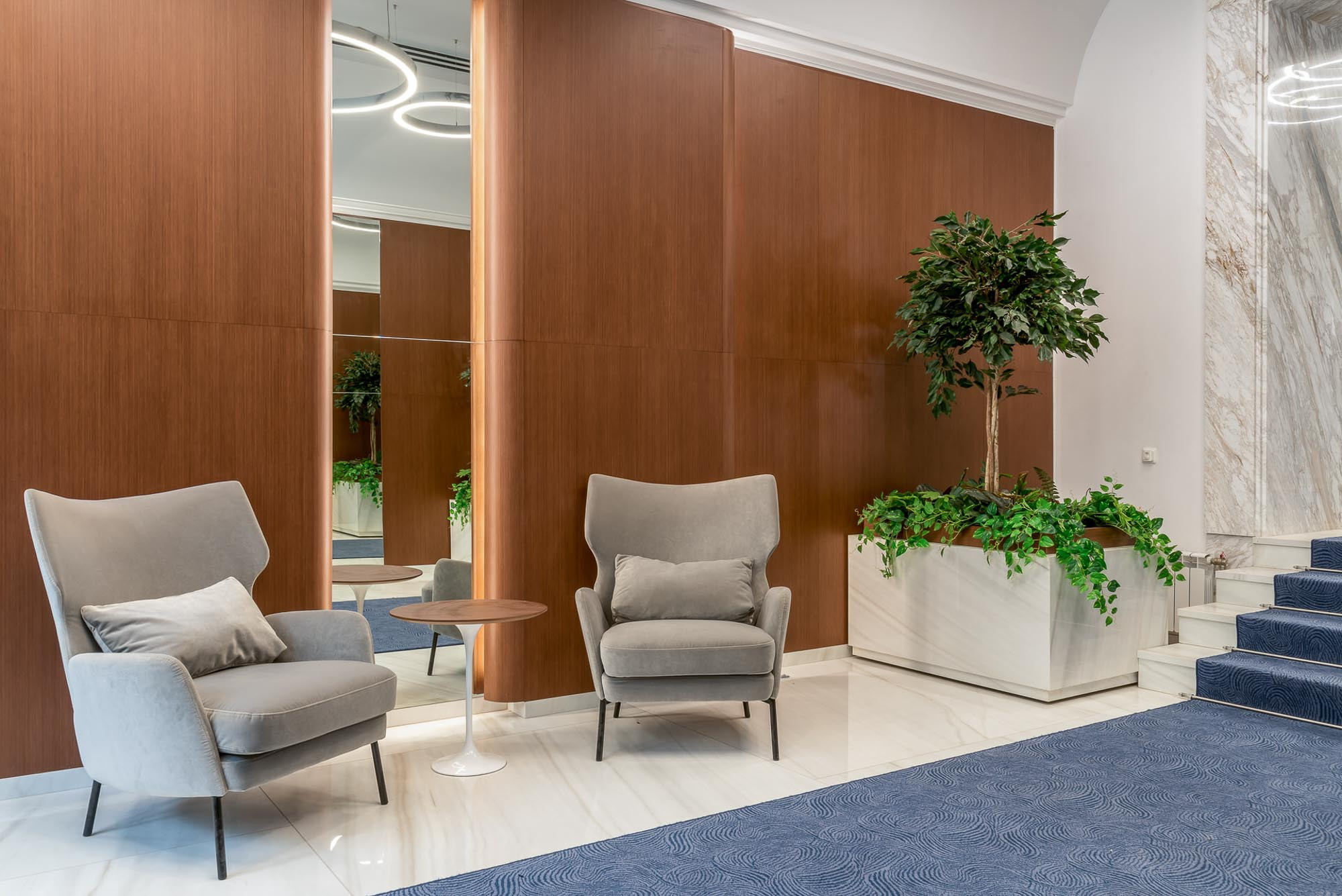 Озеленение бизнес-центра. Интерьерный фотограф в Москве Михаил Дереча