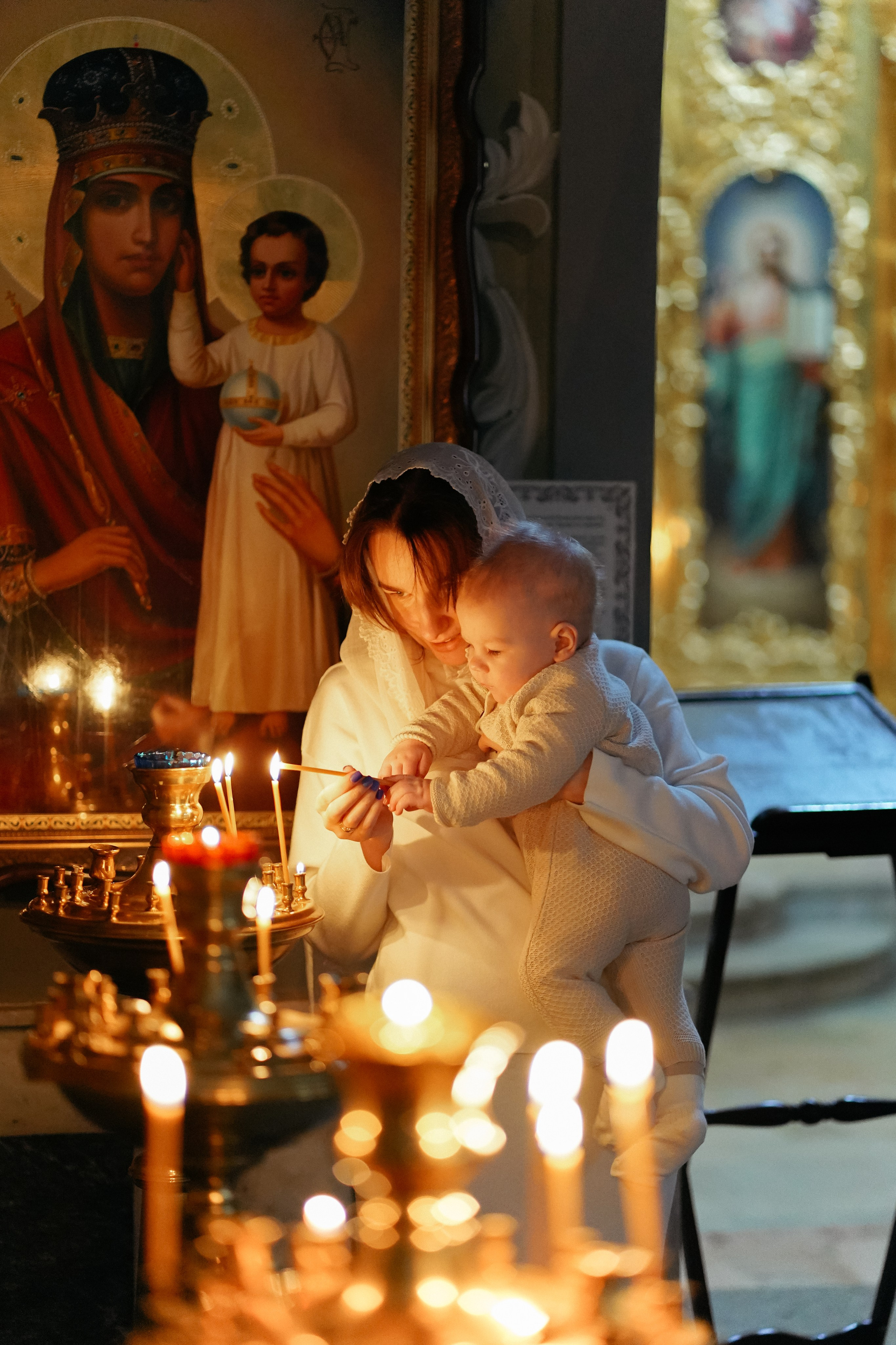 Таинство крещения Льва. Фотограф в Москве Тарасенко Татьяна