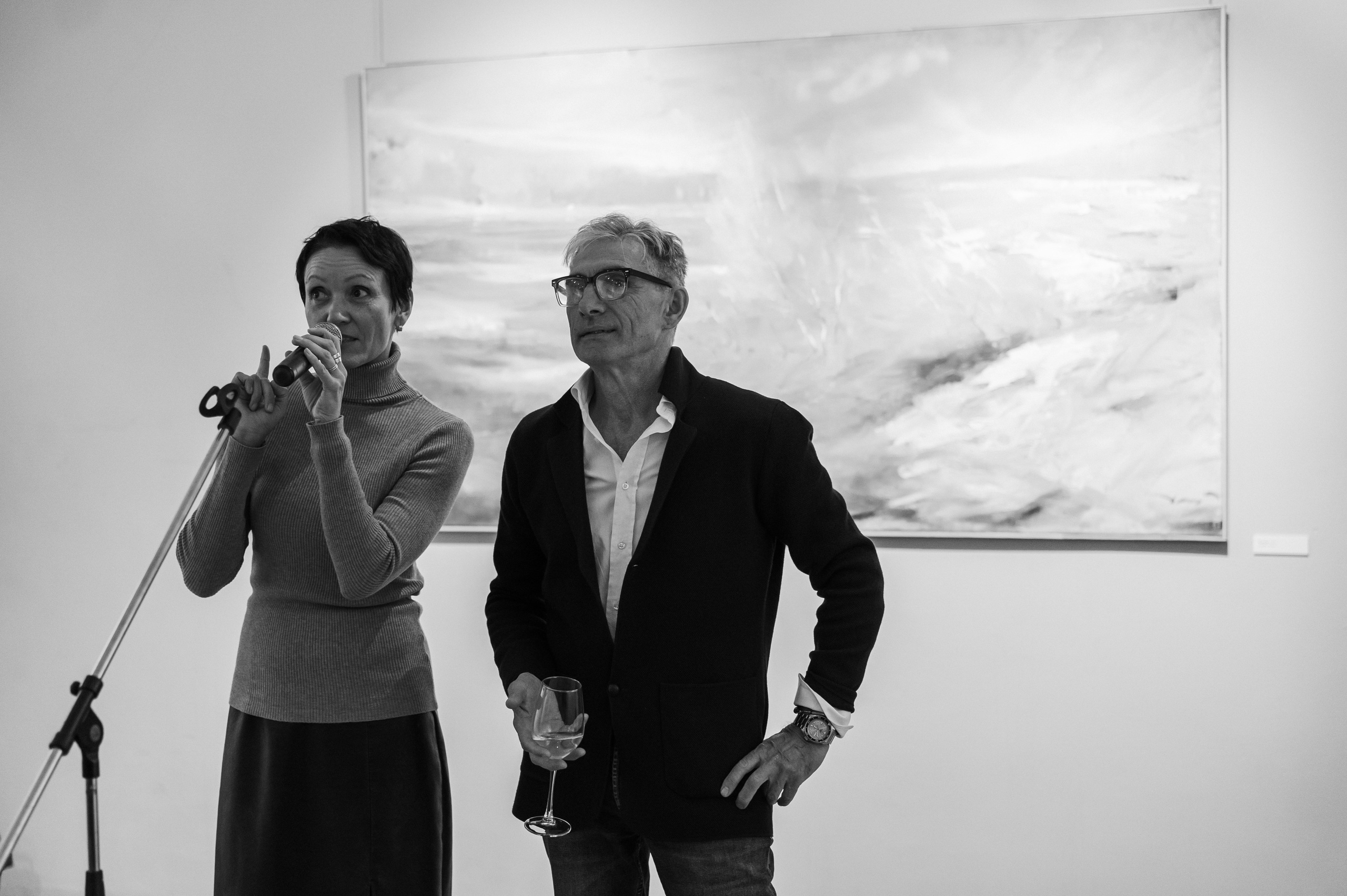 Съёмка открытия вытсавки художника Ильи Даньшина. Лиза Фирстова — самый добрый фотограф