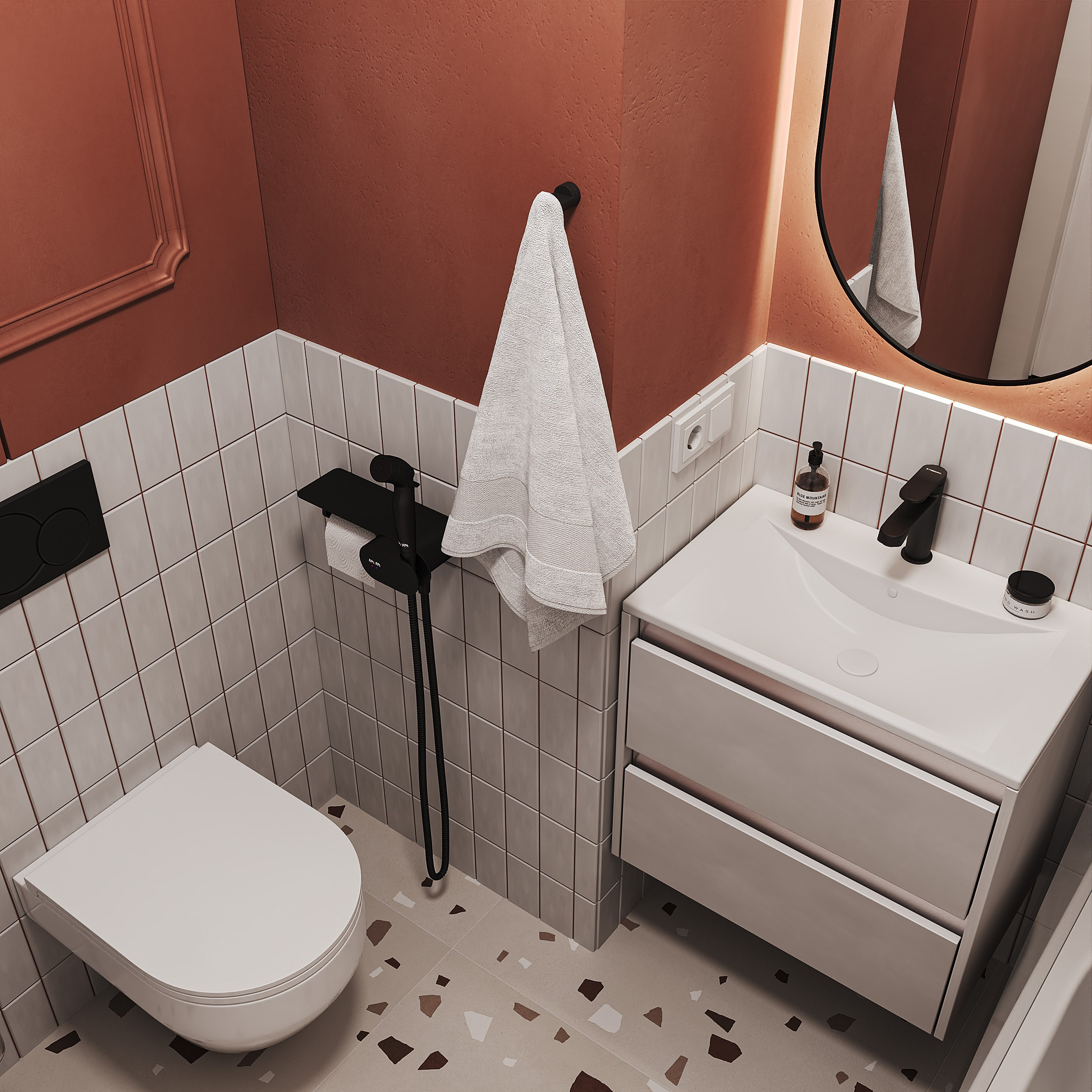 Яркая, сочная и уютная 1-комнатная квартира 🧡