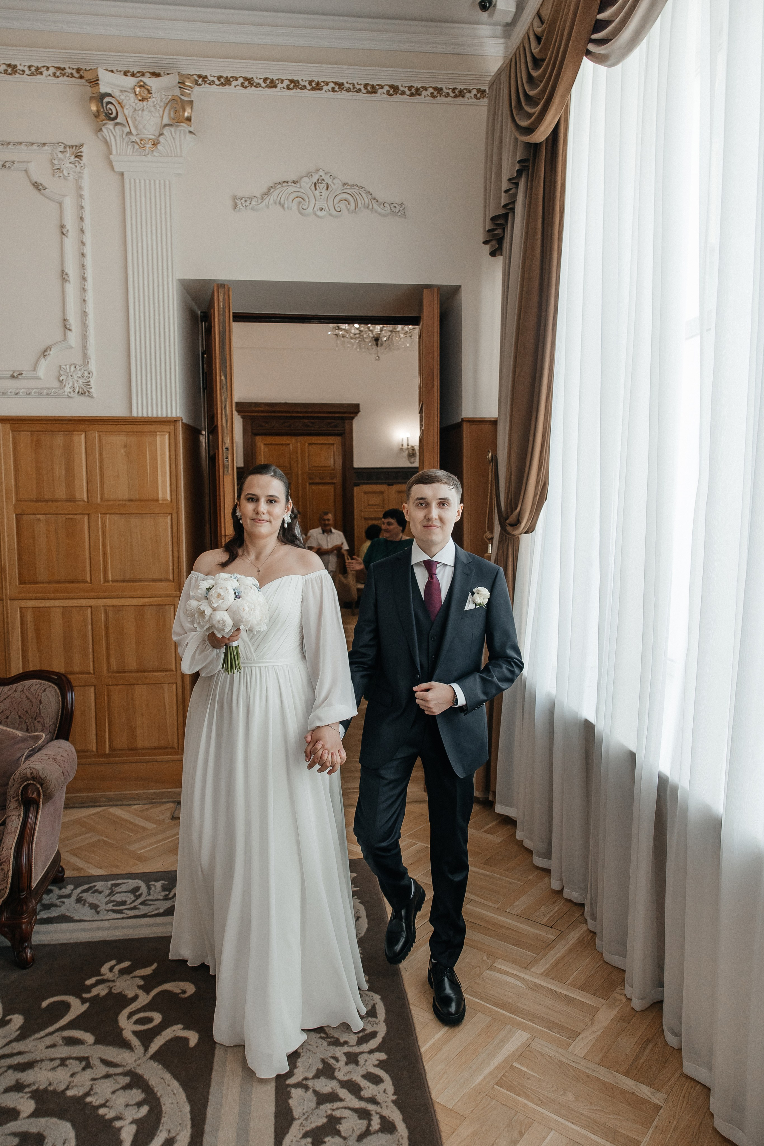 Регистрация брака во Дворце Бракосочетания 1. Свадебный фотограф в Москве Дарья Олендарёва