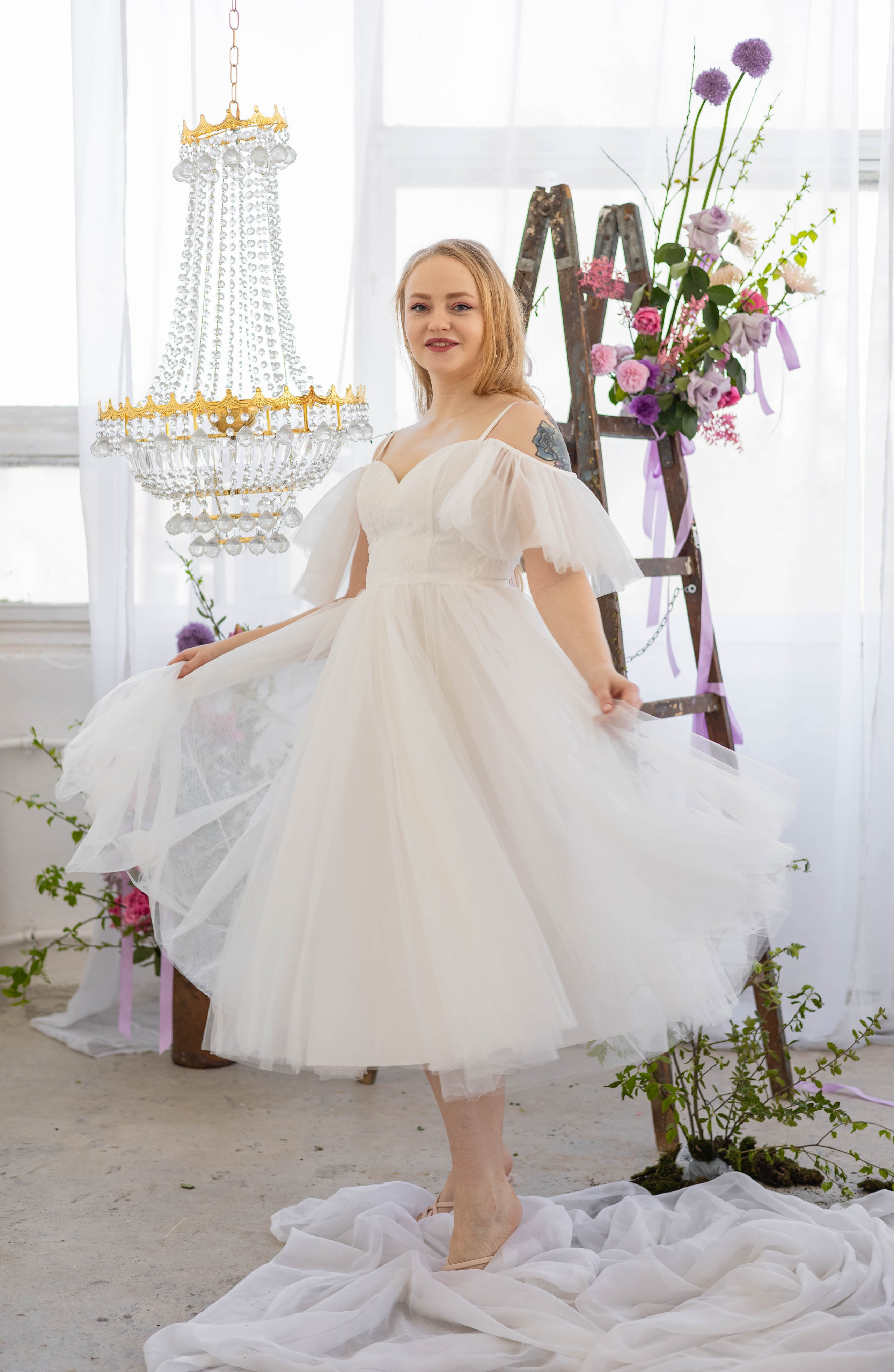 Елена. Escalier floral. Портретный фотограф Панферова Регина г. Санкт-Петербург, г. Казань