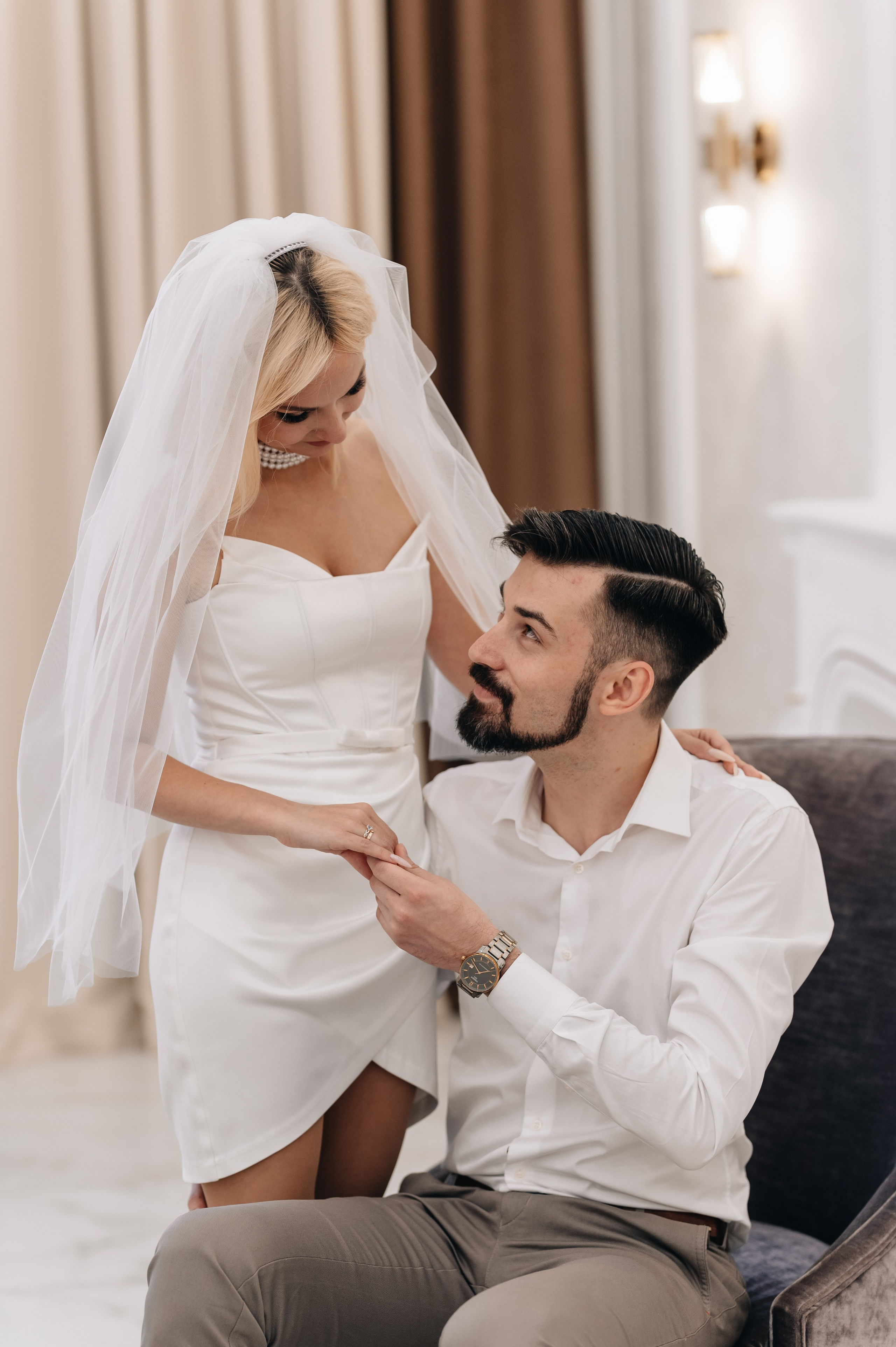 Атмосферная свадебная фотосессия 