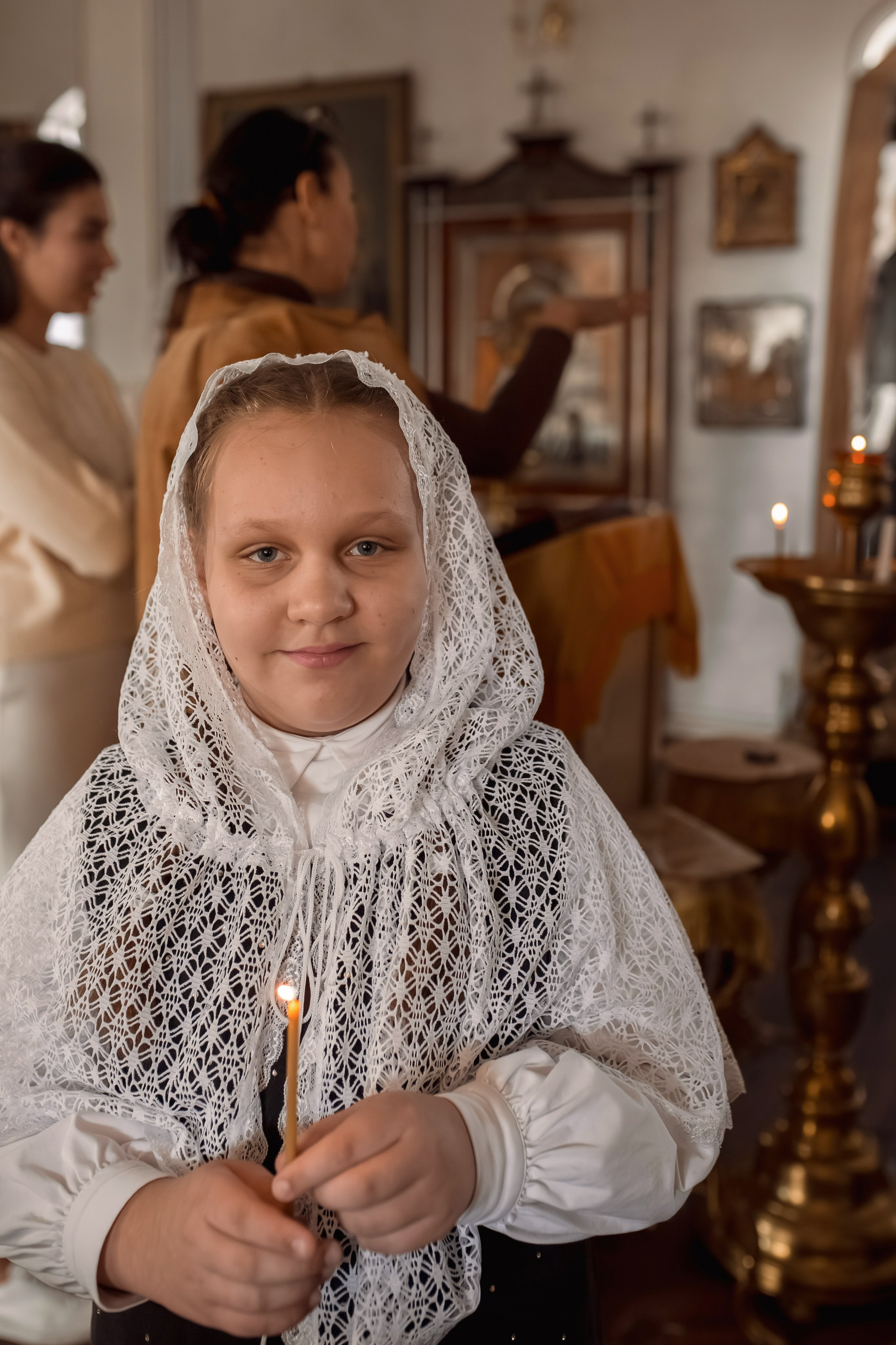 Крещение сестрёнок в храме священномученика Ермогена. Фотограф на Крещение и Венчание в Ташкенте