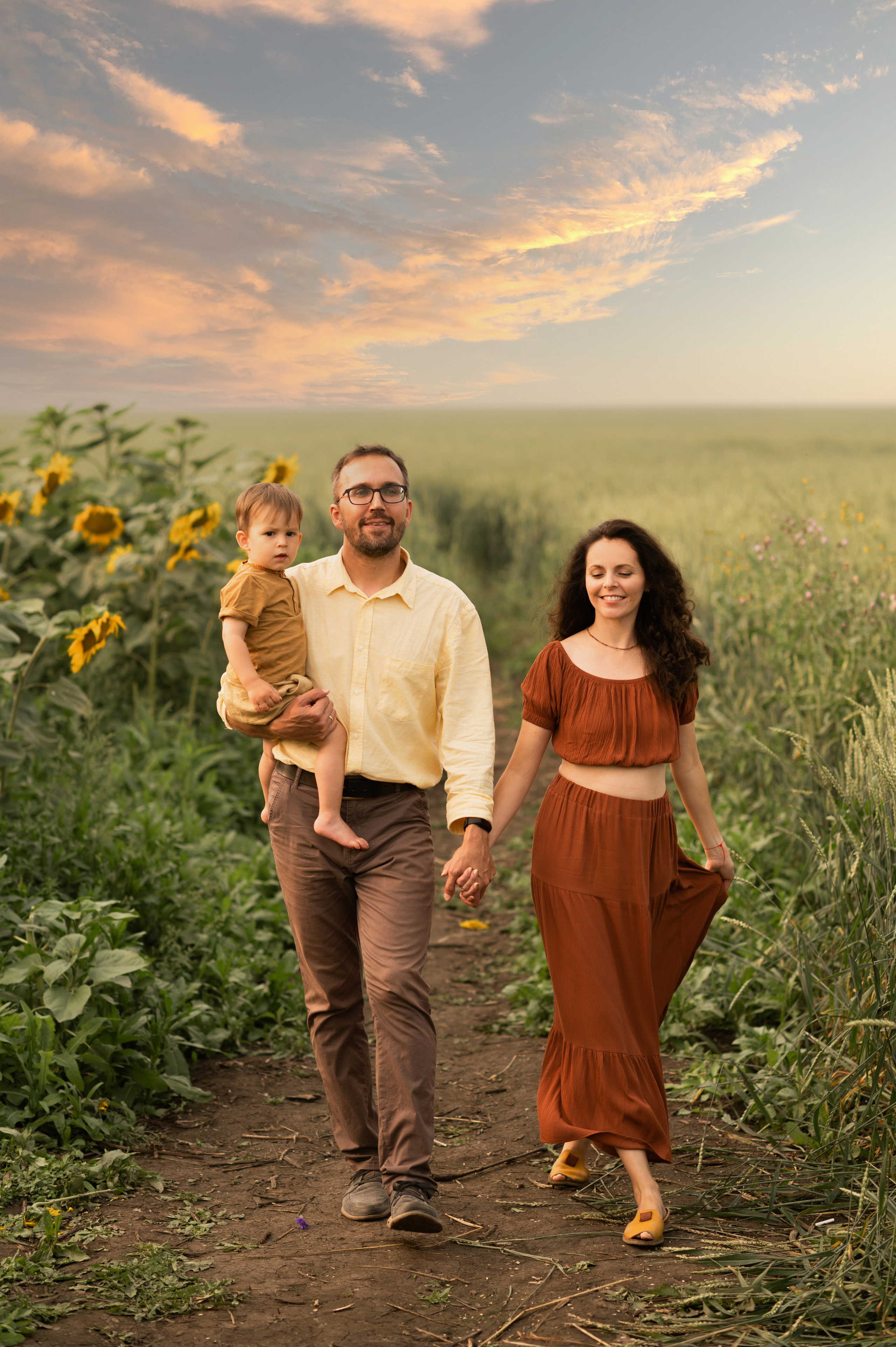 Подсолнухи. Семейный фотограф в Красноярске Надежда Кошелева