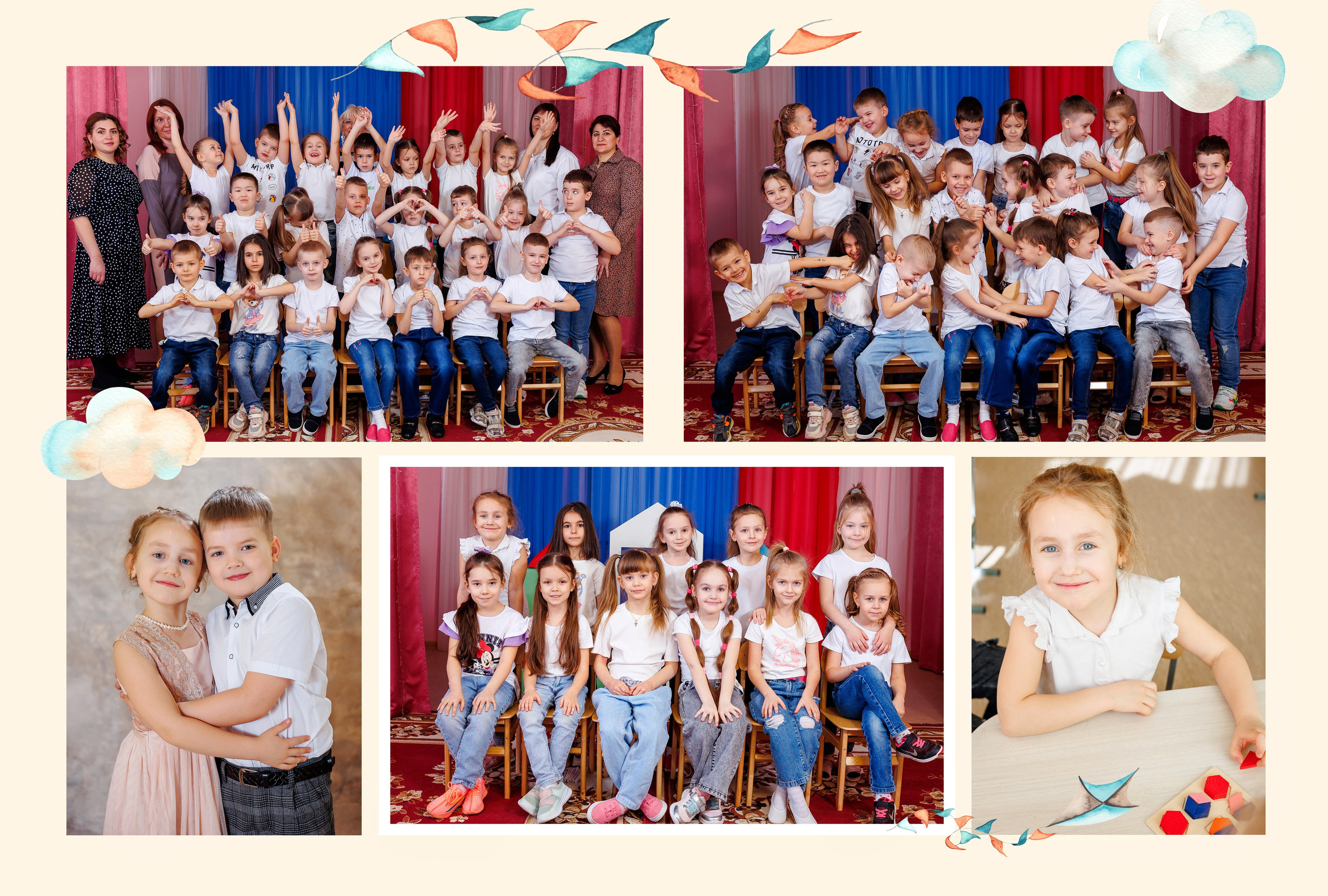 Выпускной альбом для детского сада. Семейный фотограф в Саратове Юлия Охотникова