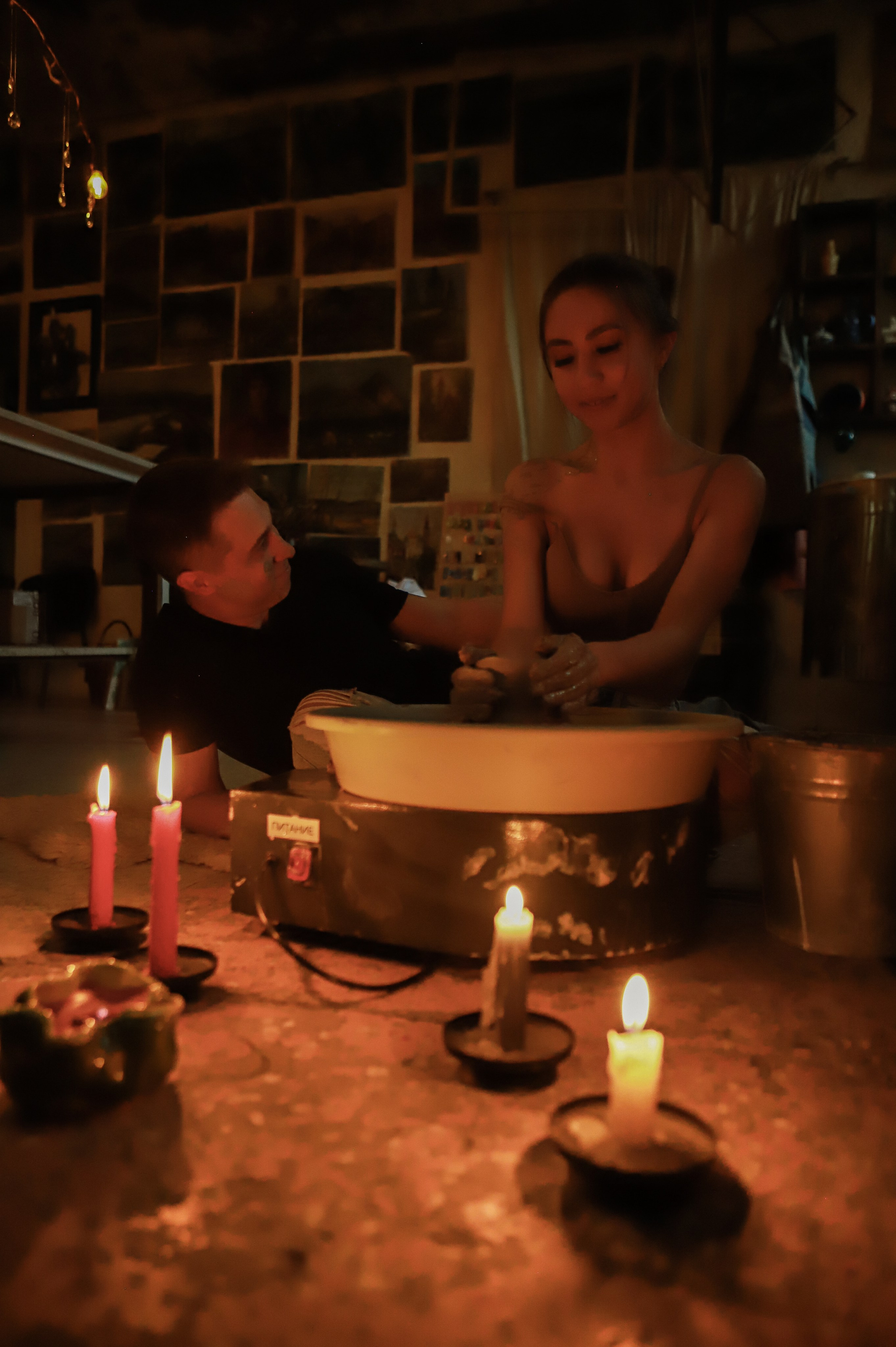 Свадебная лавстори в гончарной мастерской. Семейный и женский фотограф Кемерово Мария Степ