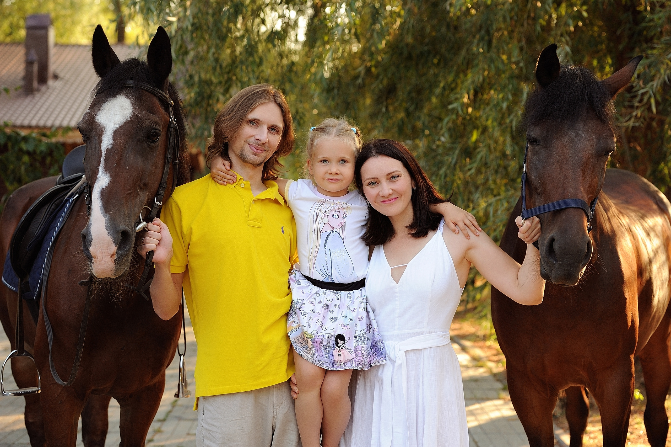 Семейная фотосессия с лошадьми. Свадебный и семейный фотограф в Самаре Головань Наталья