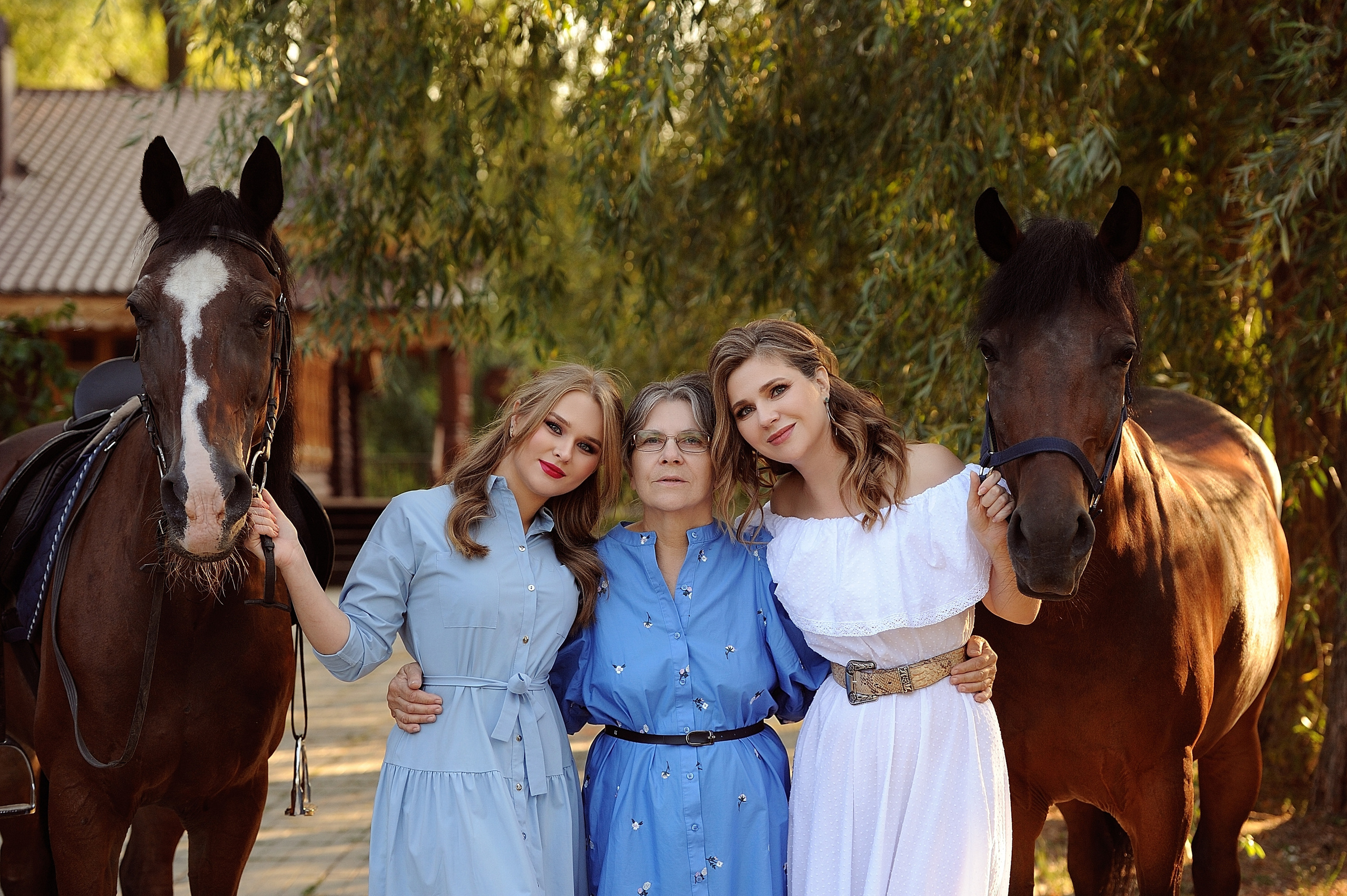 Семейная фотосессия с лошадьми. Свадебный и семейный фотограф в Самаре Головань Наталья