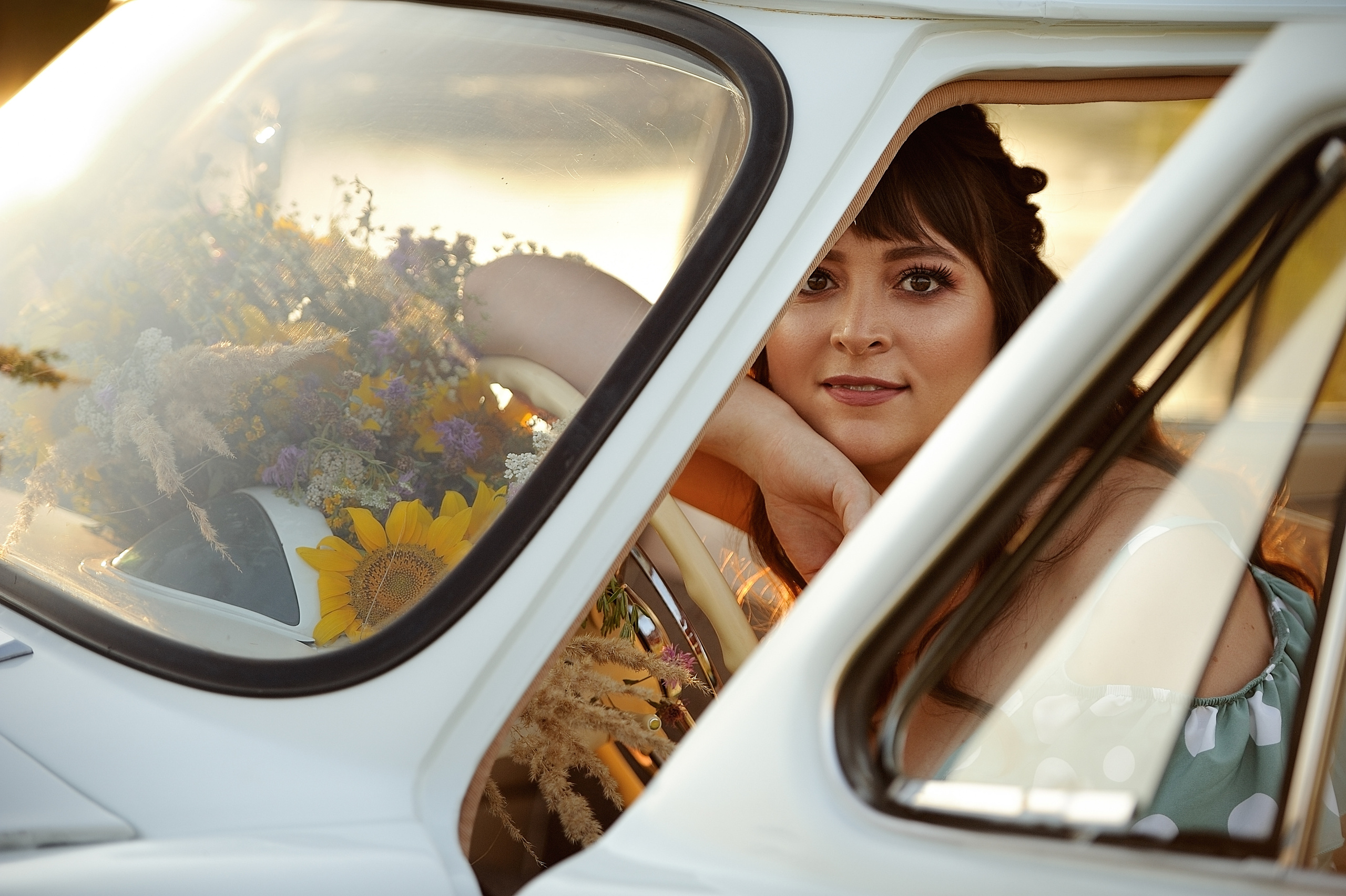 Наталья. (фотосессия с ретро машиной). Свадебный и семейный фотограф в Самаре Головань Наталья