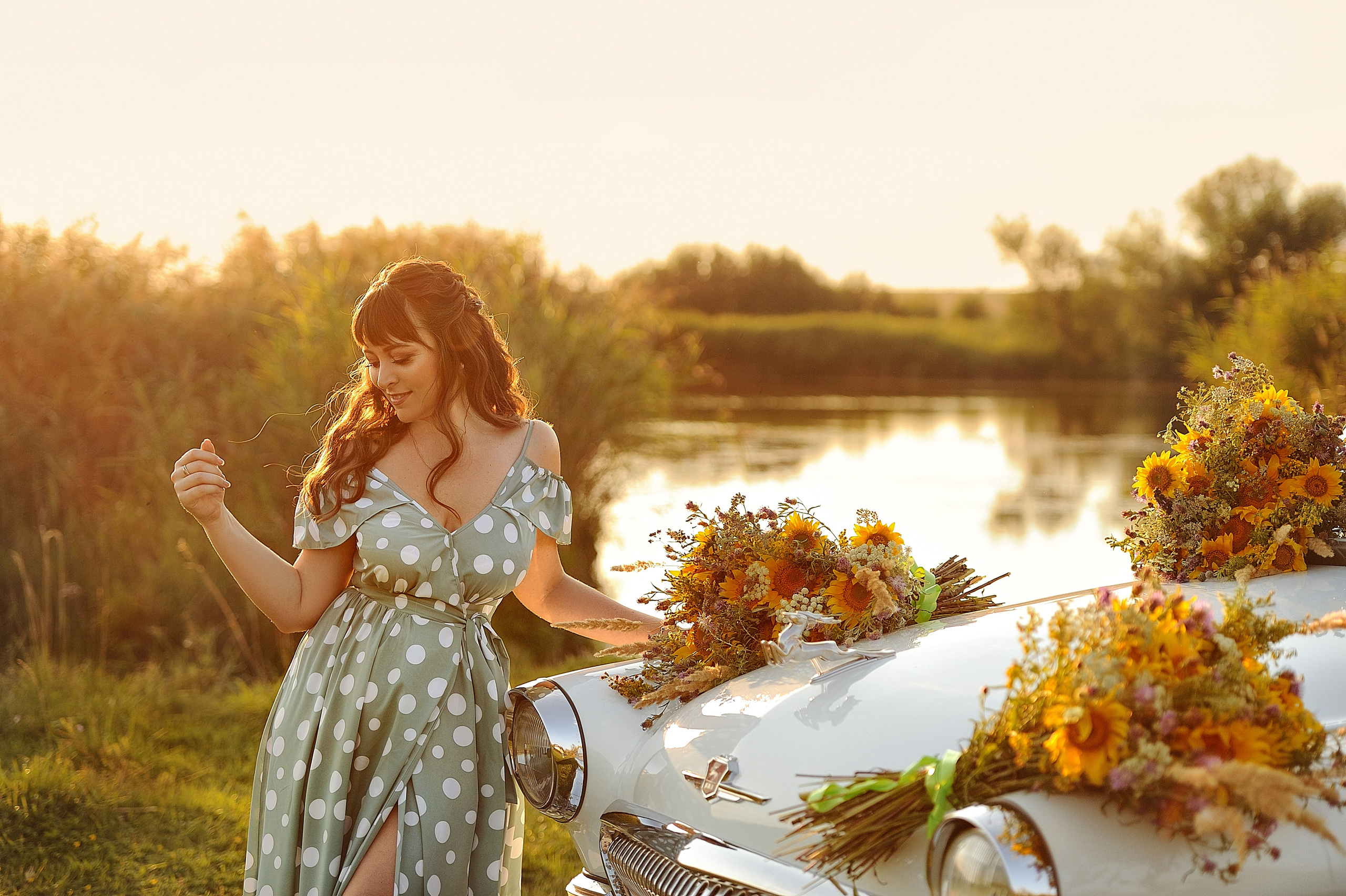 Наталья. (фотосессия с ретро машиной). Свадебный и семейный фотограф в Самаре Головань Наталья