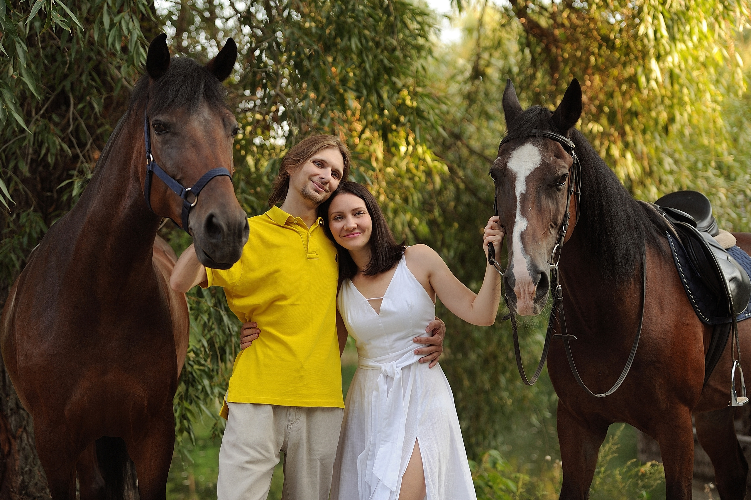 Семейная фотосессия с лошадьми. Свадебный и семейный фотограф в Самаре Головань Наталья