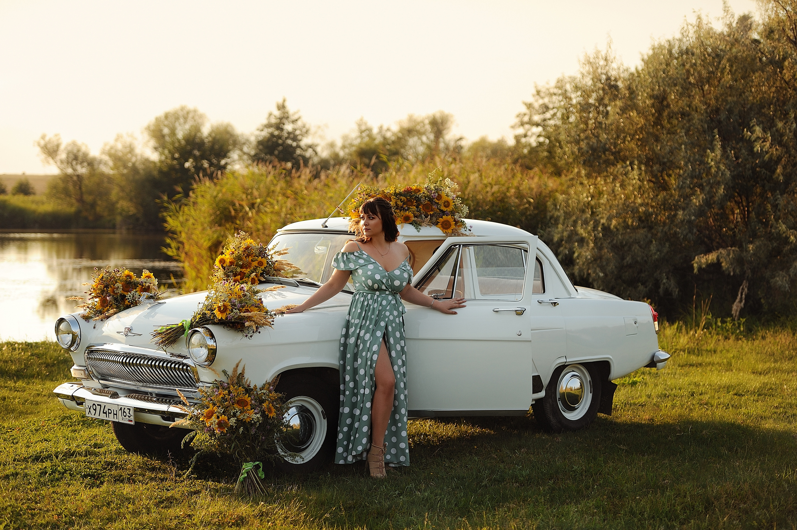 Наталья. (фотосессия с ретро машиной). Свадебный и семейный фотограф в Самаре Головань Наталья