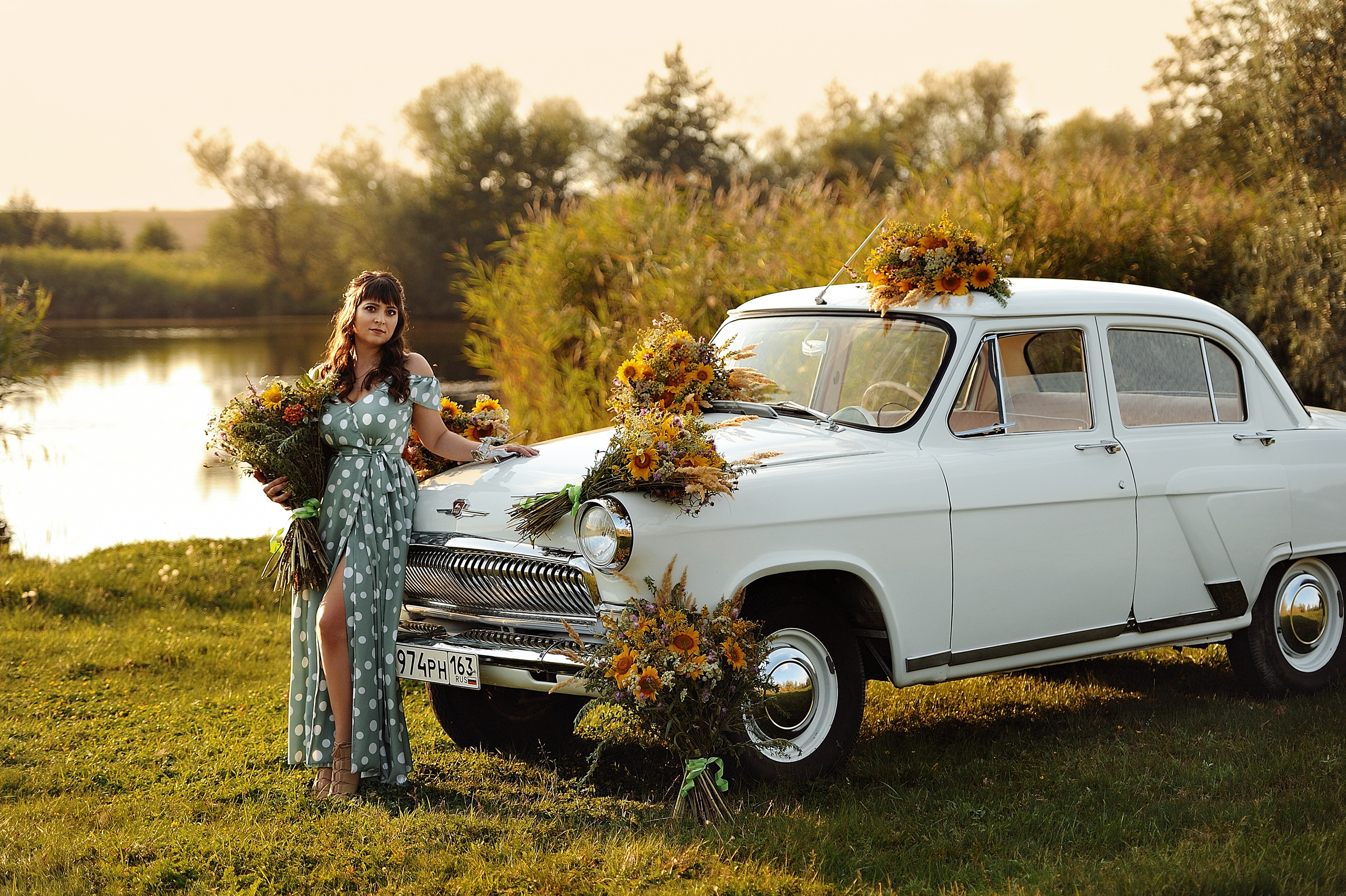 Наталья. (фотосессия с ретро машиной). Свадебный и семейный фотограф в Самаре Головань Наталья