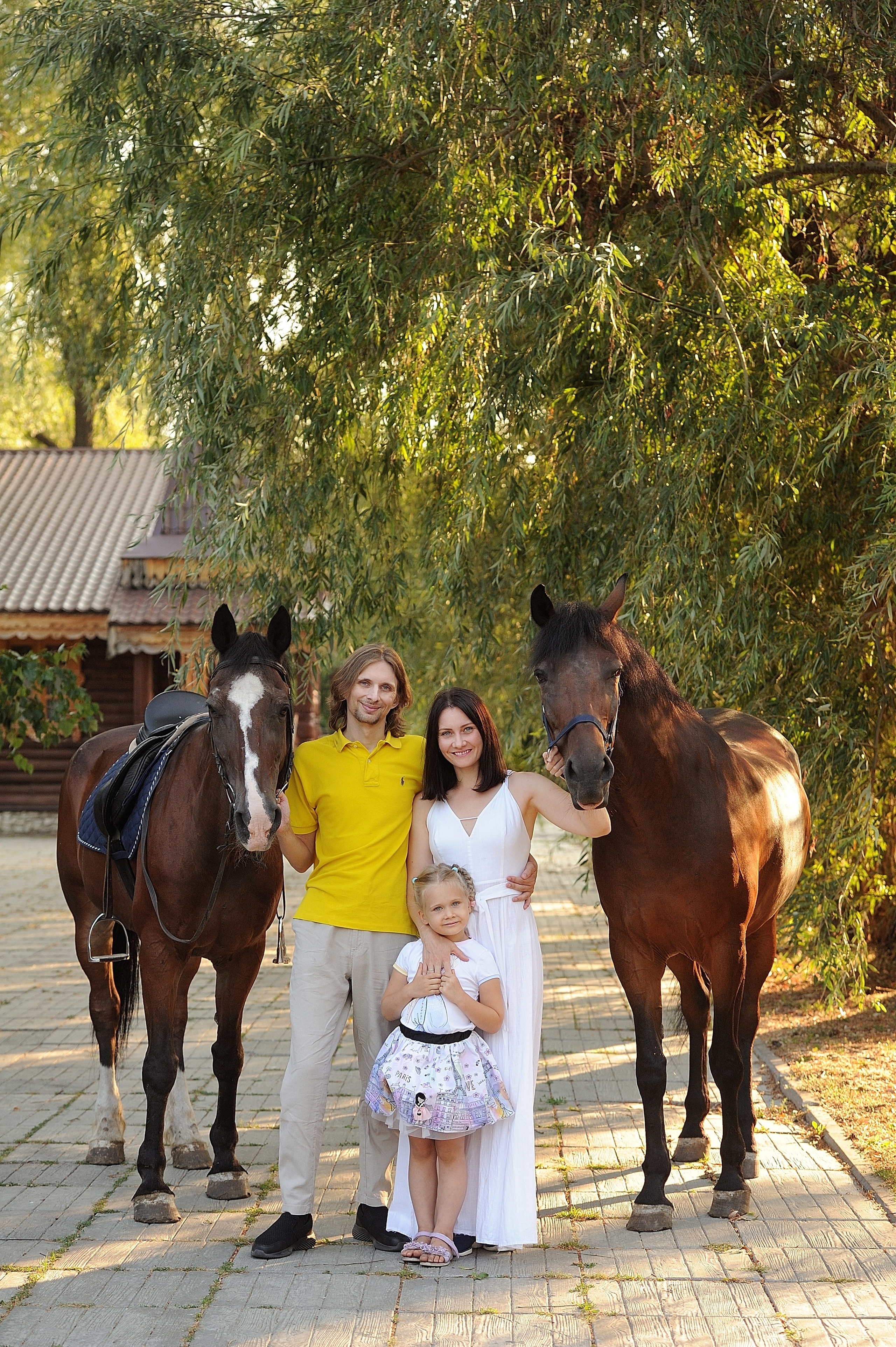 Семейная фотосессия с лошадьми. Свадебный и семейный фотограф в Самаре Головань Наталья