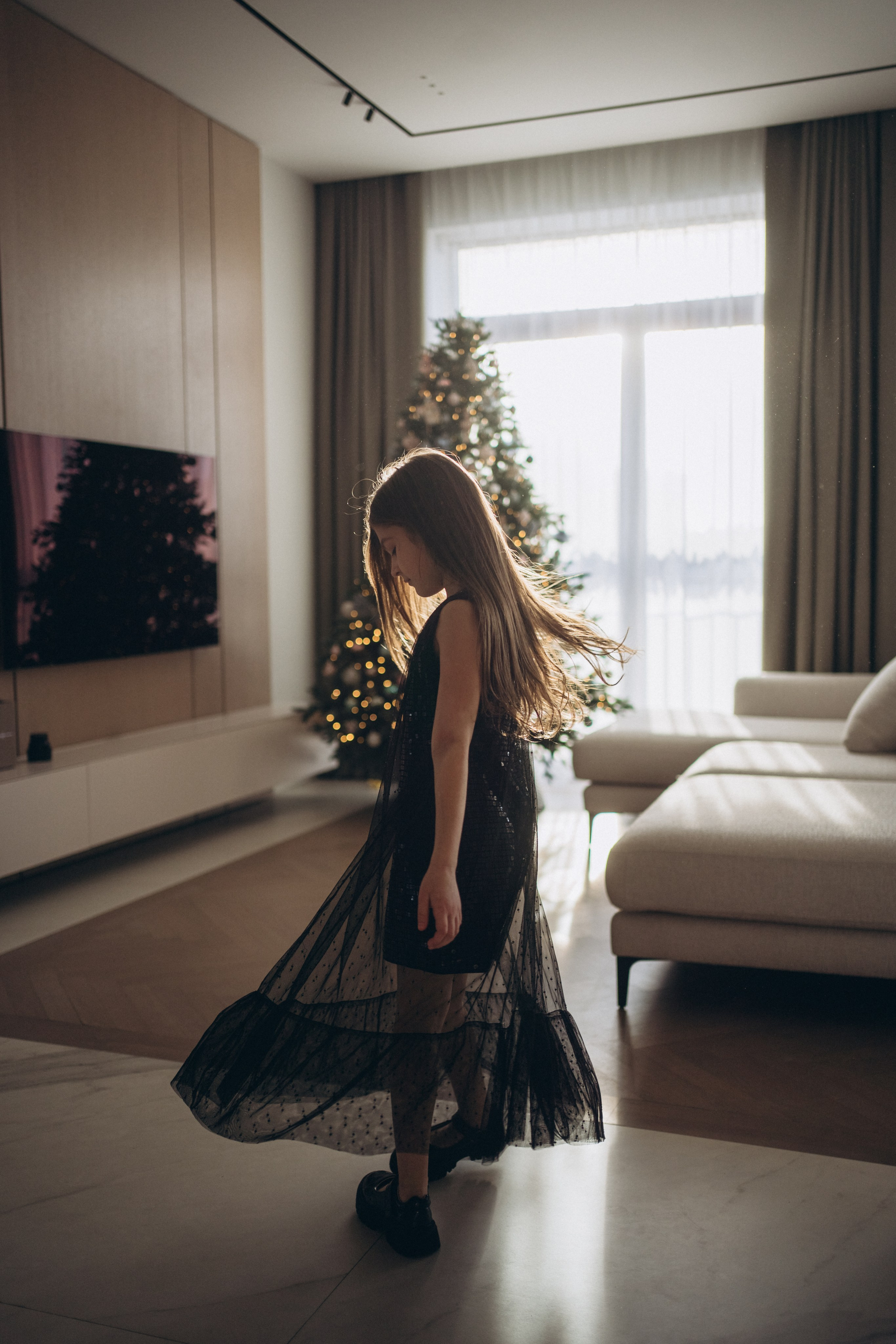 Новый год дома. Семейный фотограф, фотосессия беременности в Новосибирске Кристина Киб