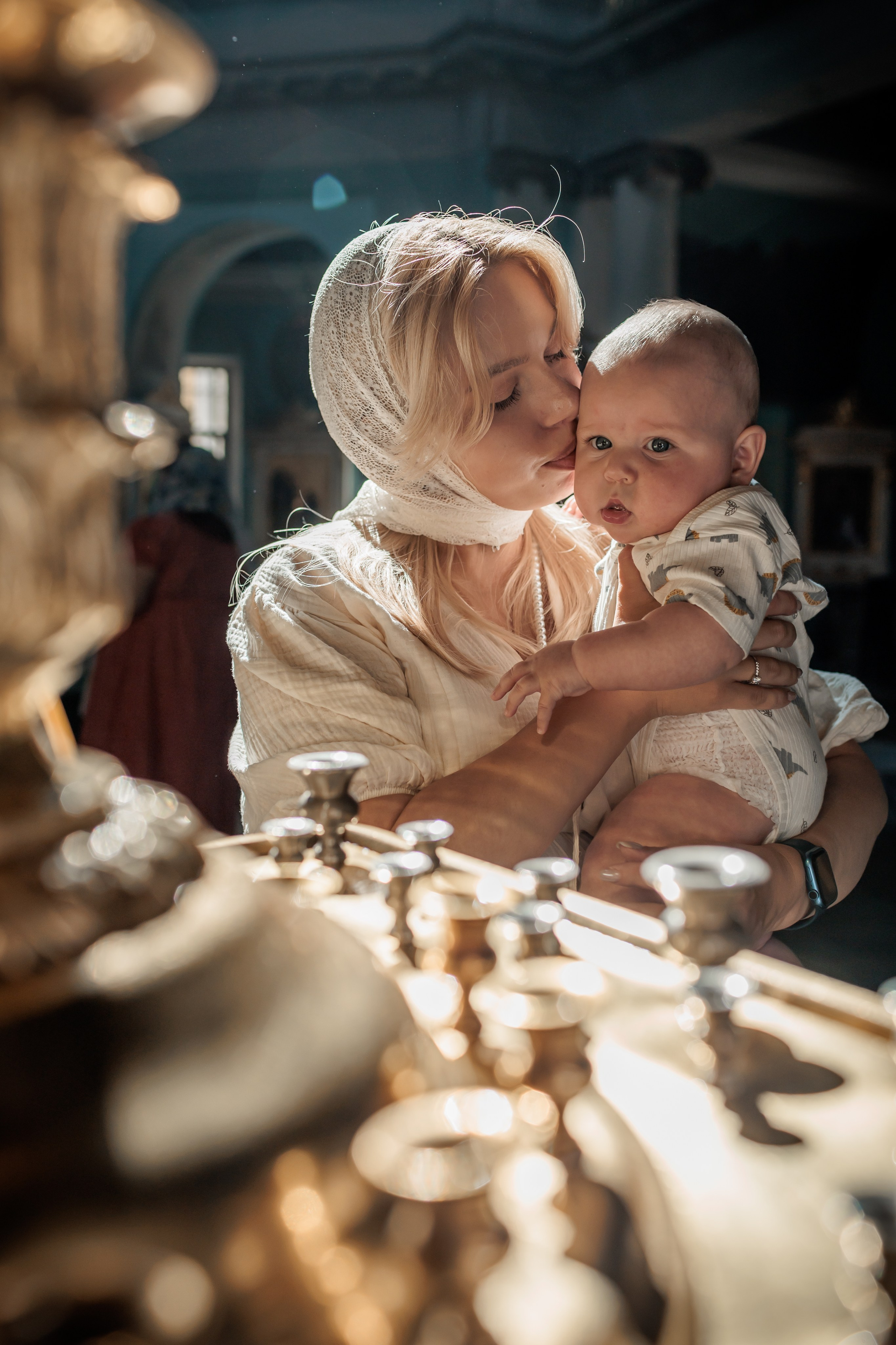 Крещение в Храме Успения Пресвятой Богородицы в Косино. Профессиональный фотограф в Москве и Мо Мария Шантарёва