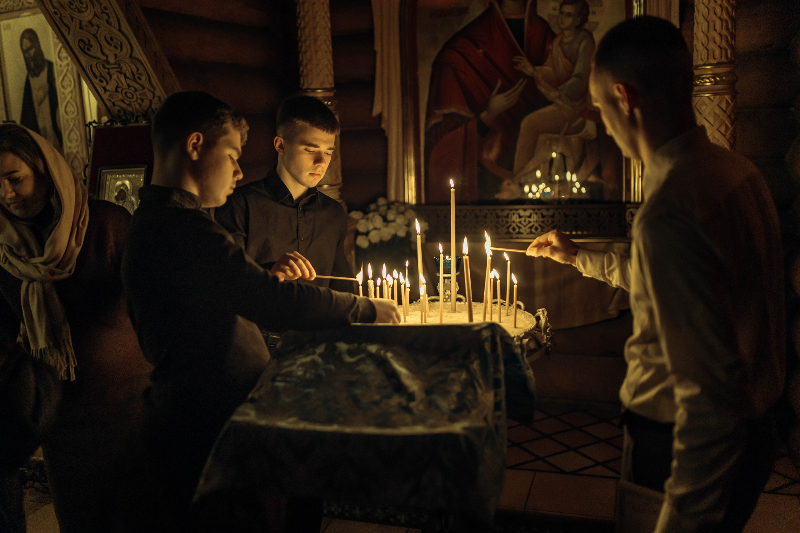 Крещение Демида, храм Святой Троицы, декабрь 2025