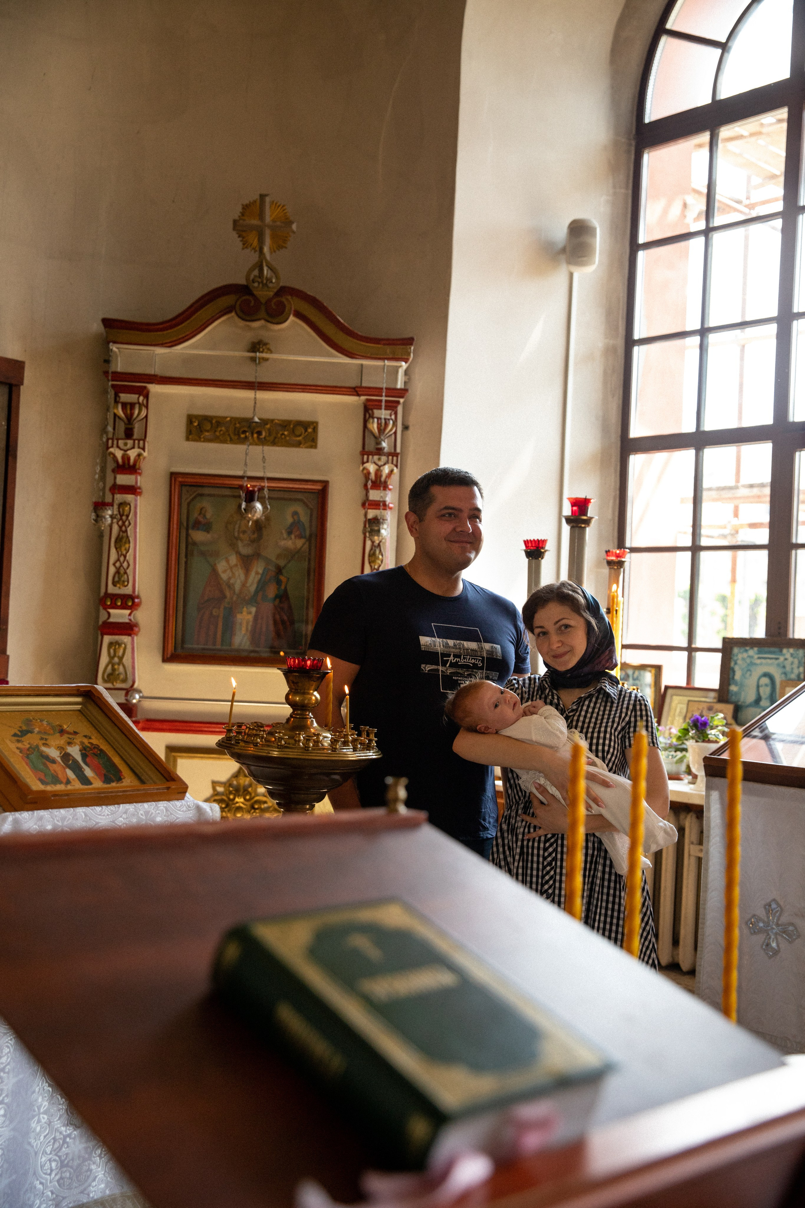 Крещение Марии. Фотограф на крещение в Рязани. Семейный фотограф