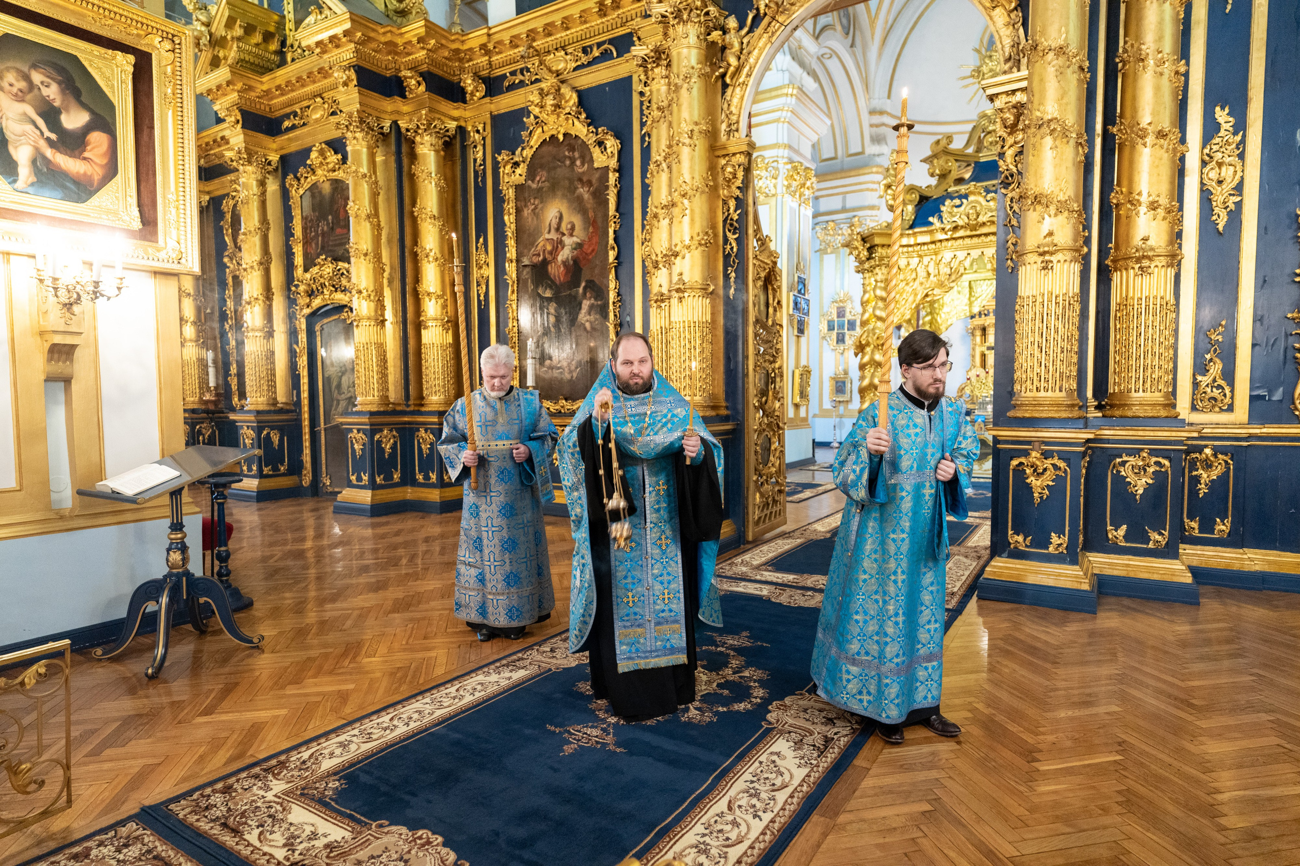 Утреня с акафистом Пресвятой Богородице. НИКОЛО-БОГОЯВЛЕНСКИЙ МОРСКОЙ СОБОР
