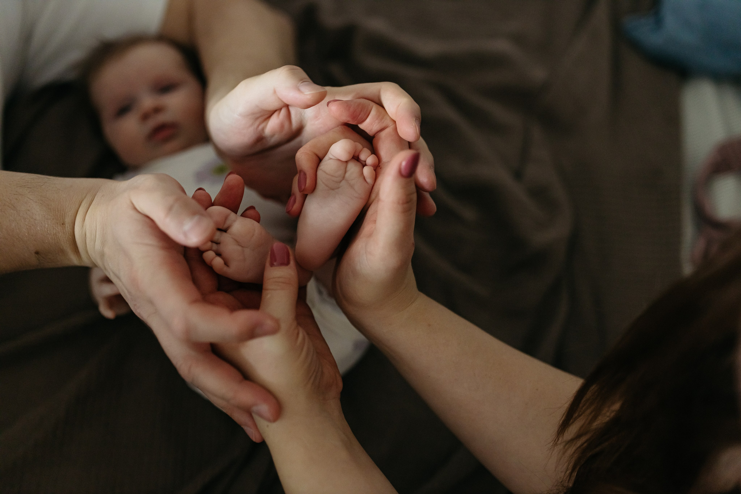 Семейная история. Фотограф родов выписка новорожденных Санкт-Петербург