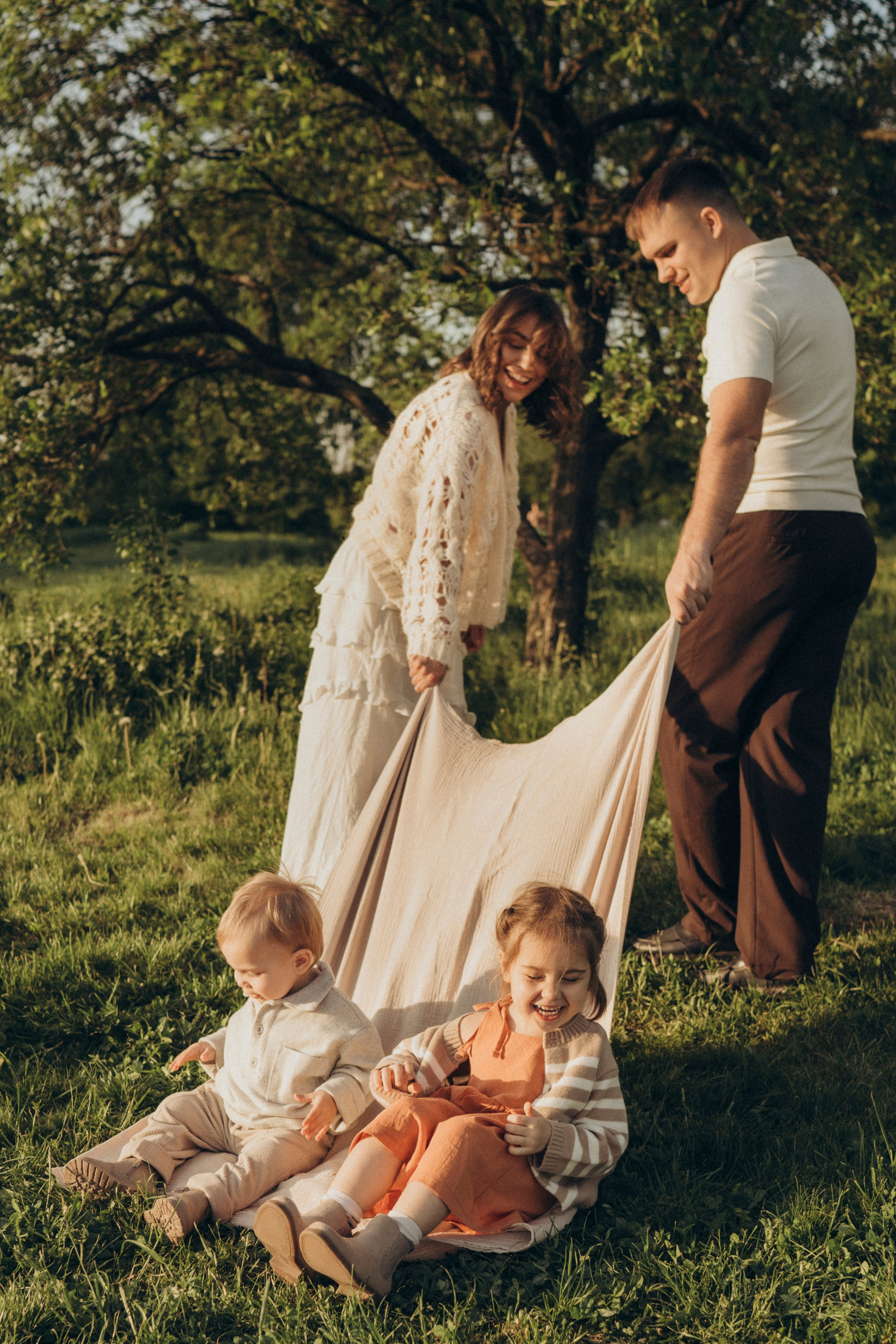 Семья. Закат. Счастье. Семейный фотограф в Москве Елена Гильманова