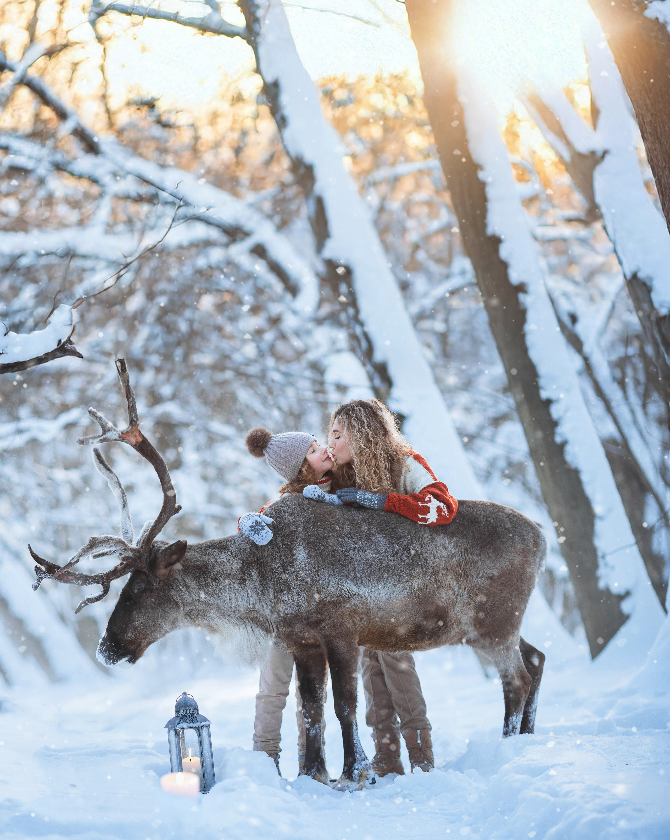 Фотосессия с оленями. Фотограф Лия Милк | Москва, Подмосковье